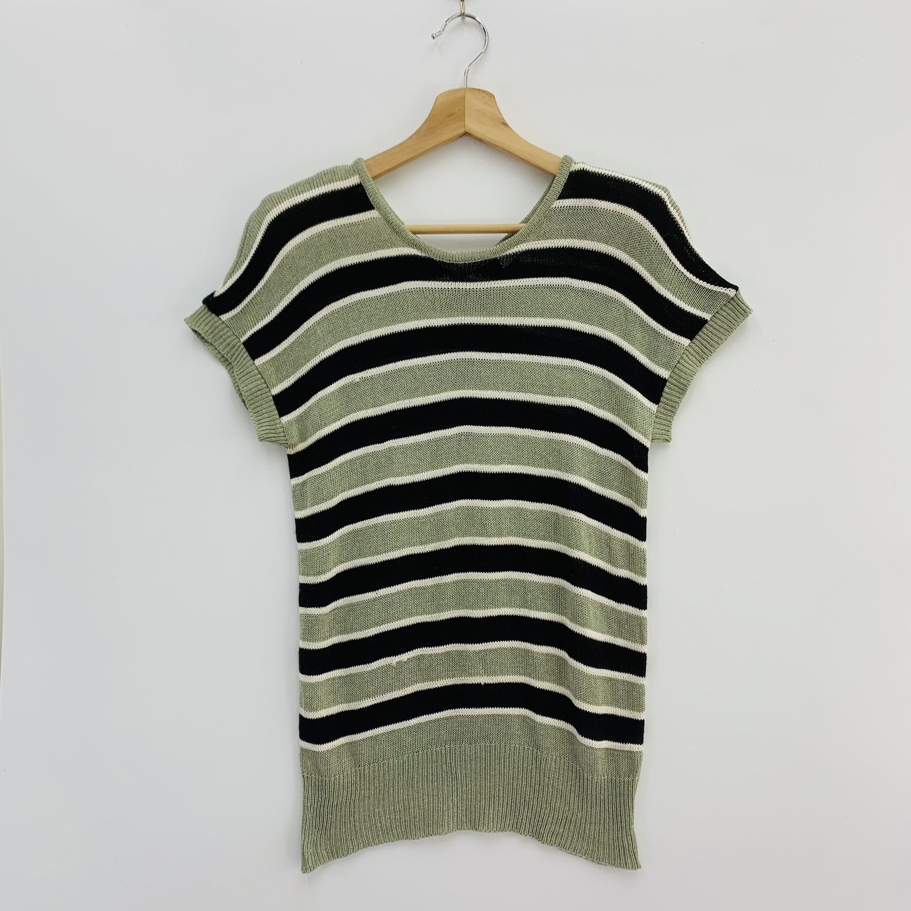 Aran Isles Knitwear × Vintage Bell House Wool Knit Sweater Striped Size US M / EU 48-50 / 2 - 5 Thumbnail