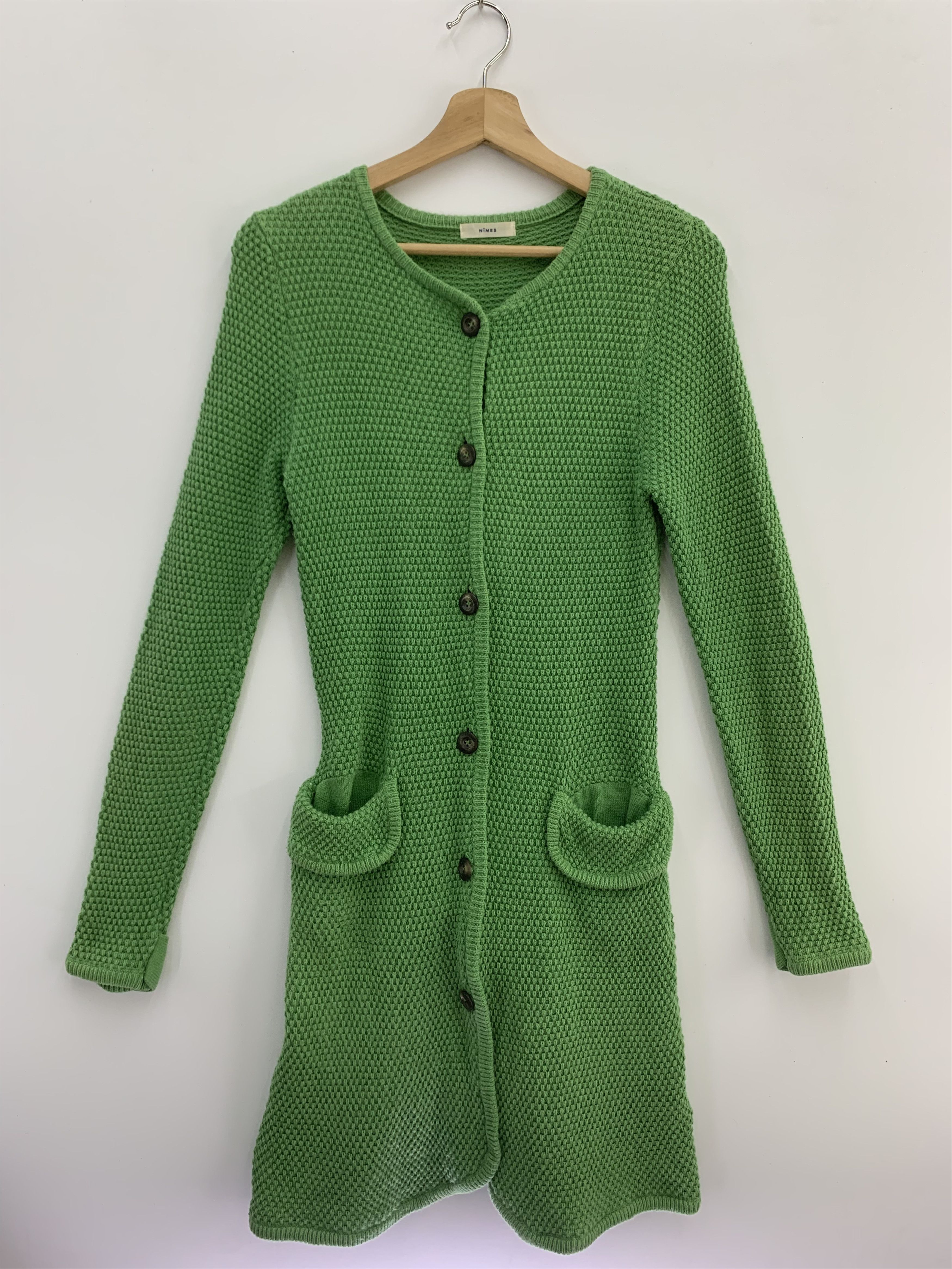 Handmade × Other × Vintage Nimes Long Knitwear Wool Blend Knit Oversized Size US L / EU 52-54 / 3 - 1 Thumbnail