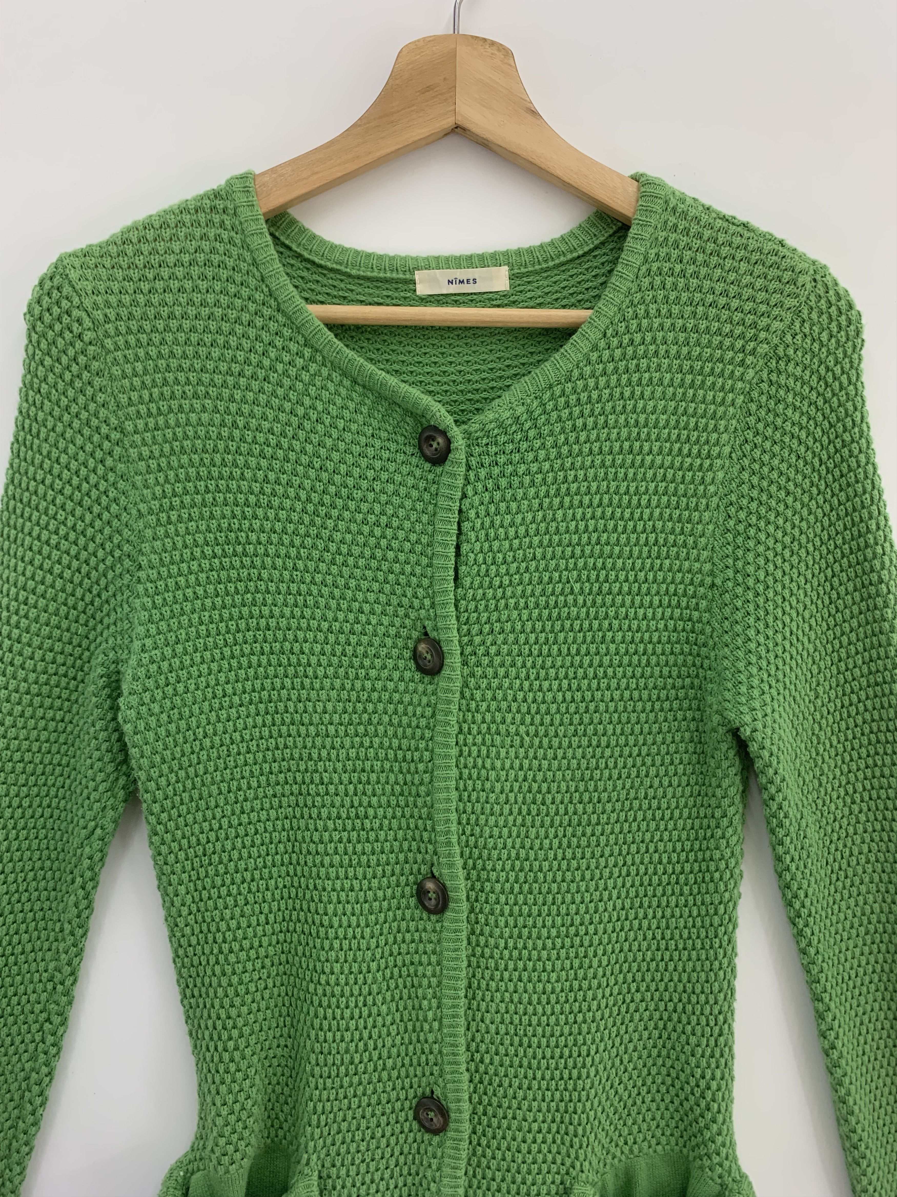 Handmade × Other × Vintage Nimes Long Knitwear Wool Blend Knit Oversized Size US L / EU 52-54 / 3 - 2 Thumbnail