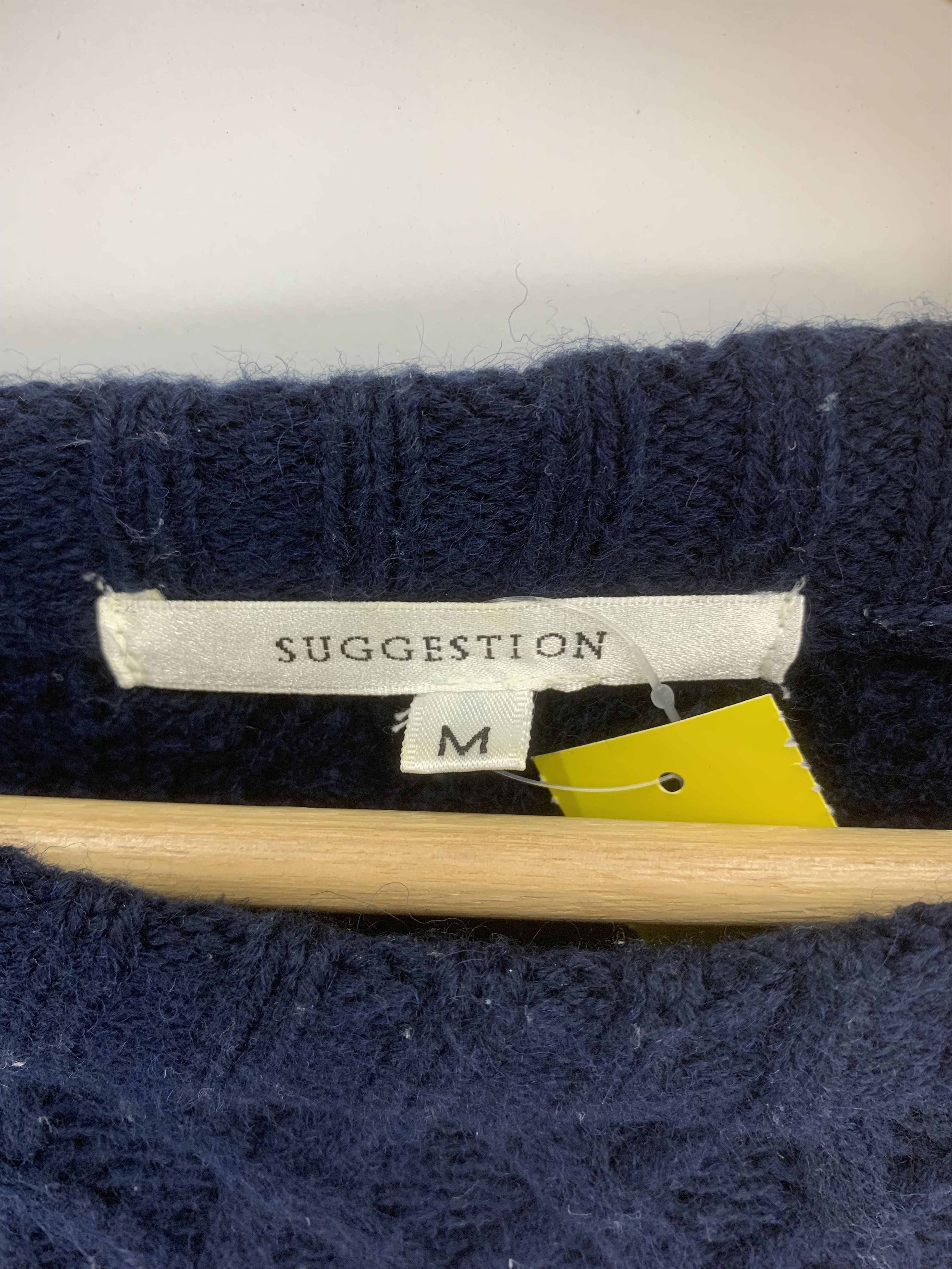 Japanese Brand × Vintage Suggestion Vintage Wool Knit Sweater Knitwear Two Tone Size US M / EU 48-50 / 2 - 3 Thumbnail
