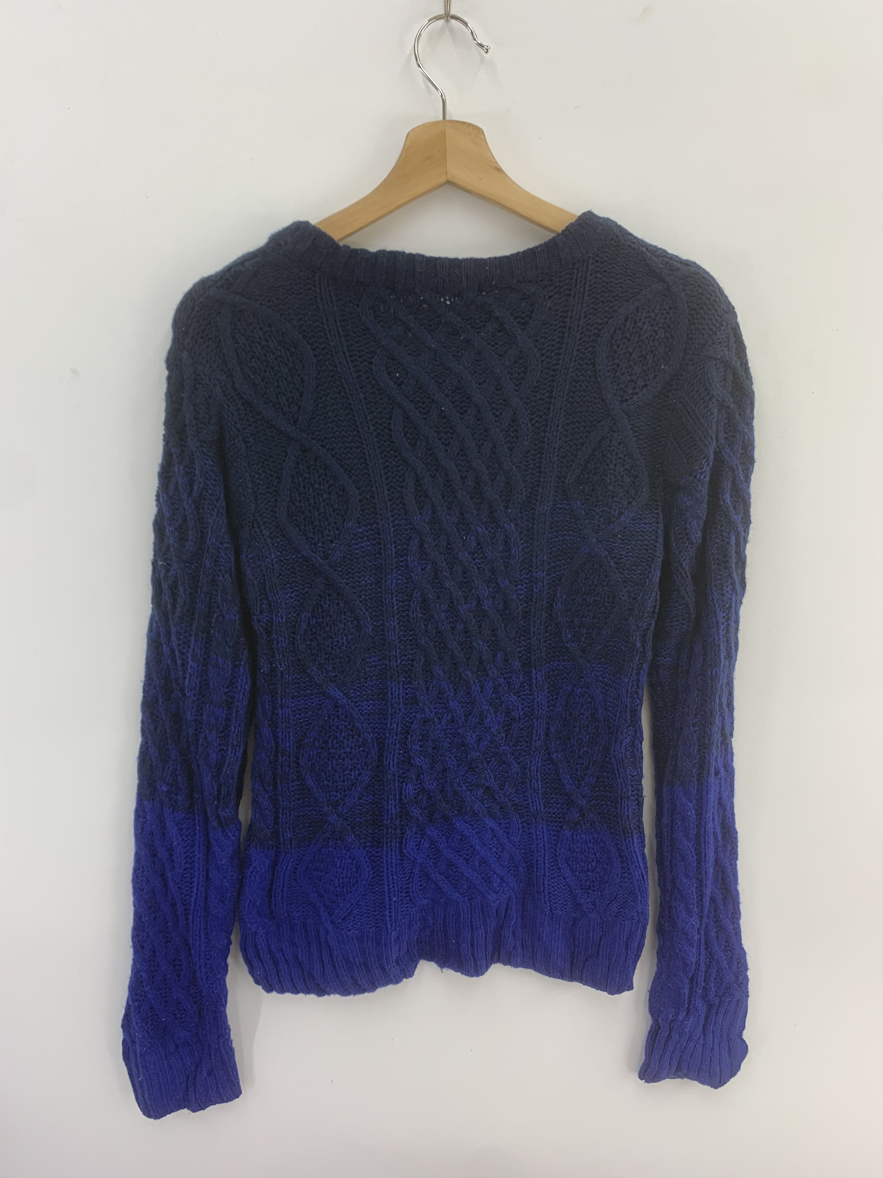 Japanese Brand × Vintage Suggestion Vintage Wool Knit Sweater Knitwear Two Tone Size US M / EU 48-50 / 2 - 2 Thumbnail