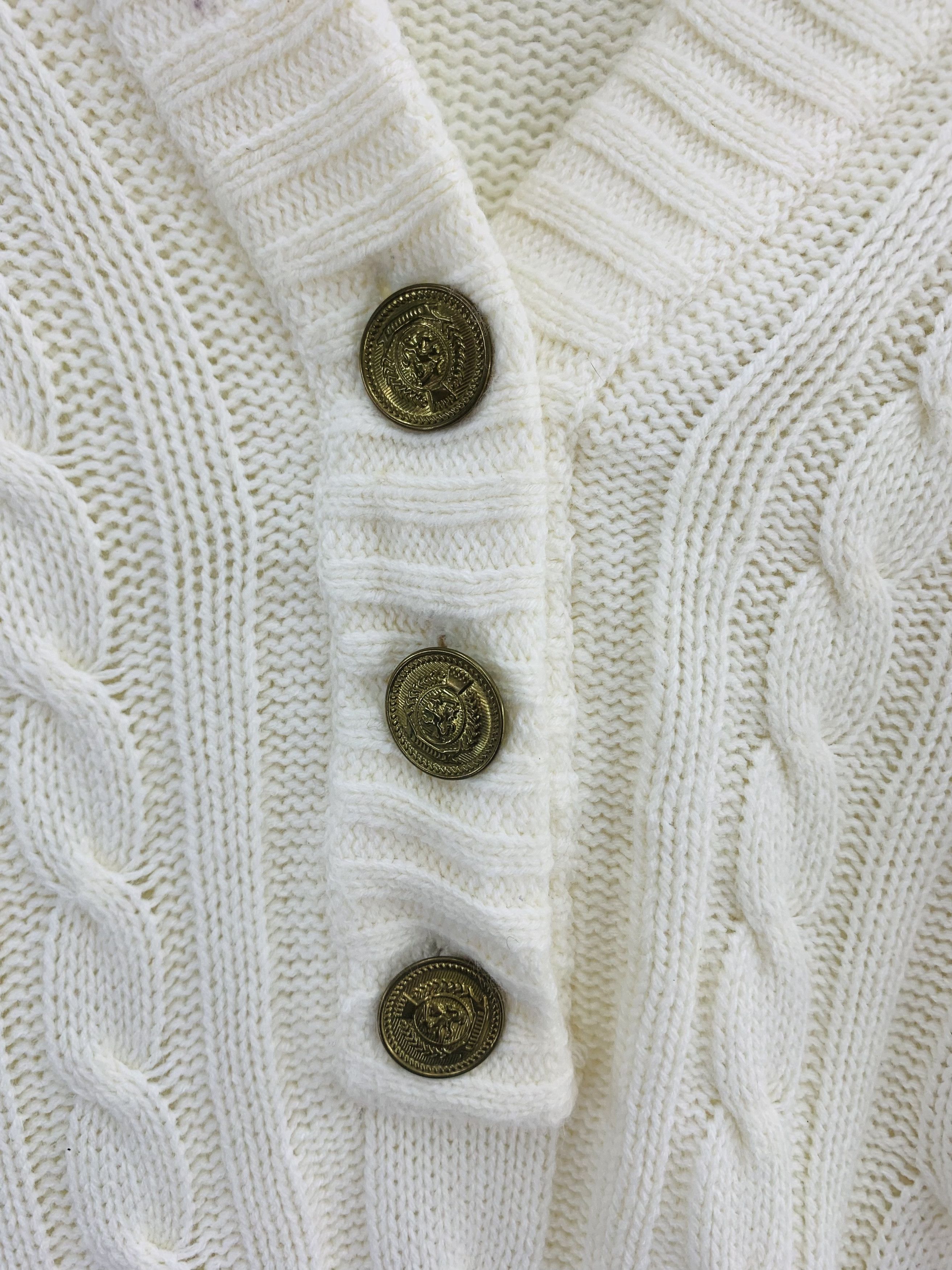 Japanese Brand One way Knit Sweater Hoodie Crochet Cable Knitwear Size US S / EU 44-46 / 1 - 4 Thumbnail