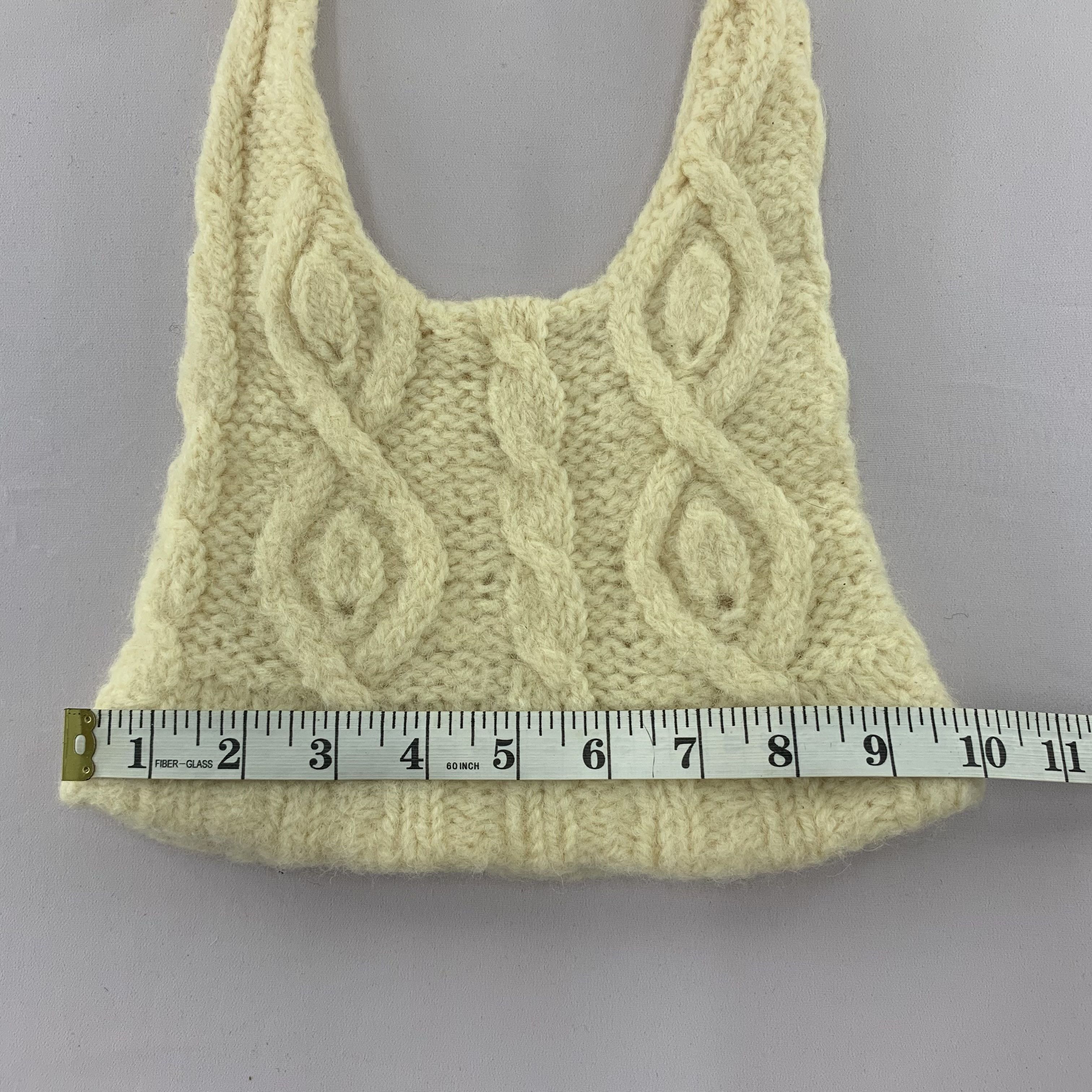 Handmade × Vintage Vintage 90s Wool Horn Beanie Hat Knitted Size ONE SIZE - 7 Thumbnail