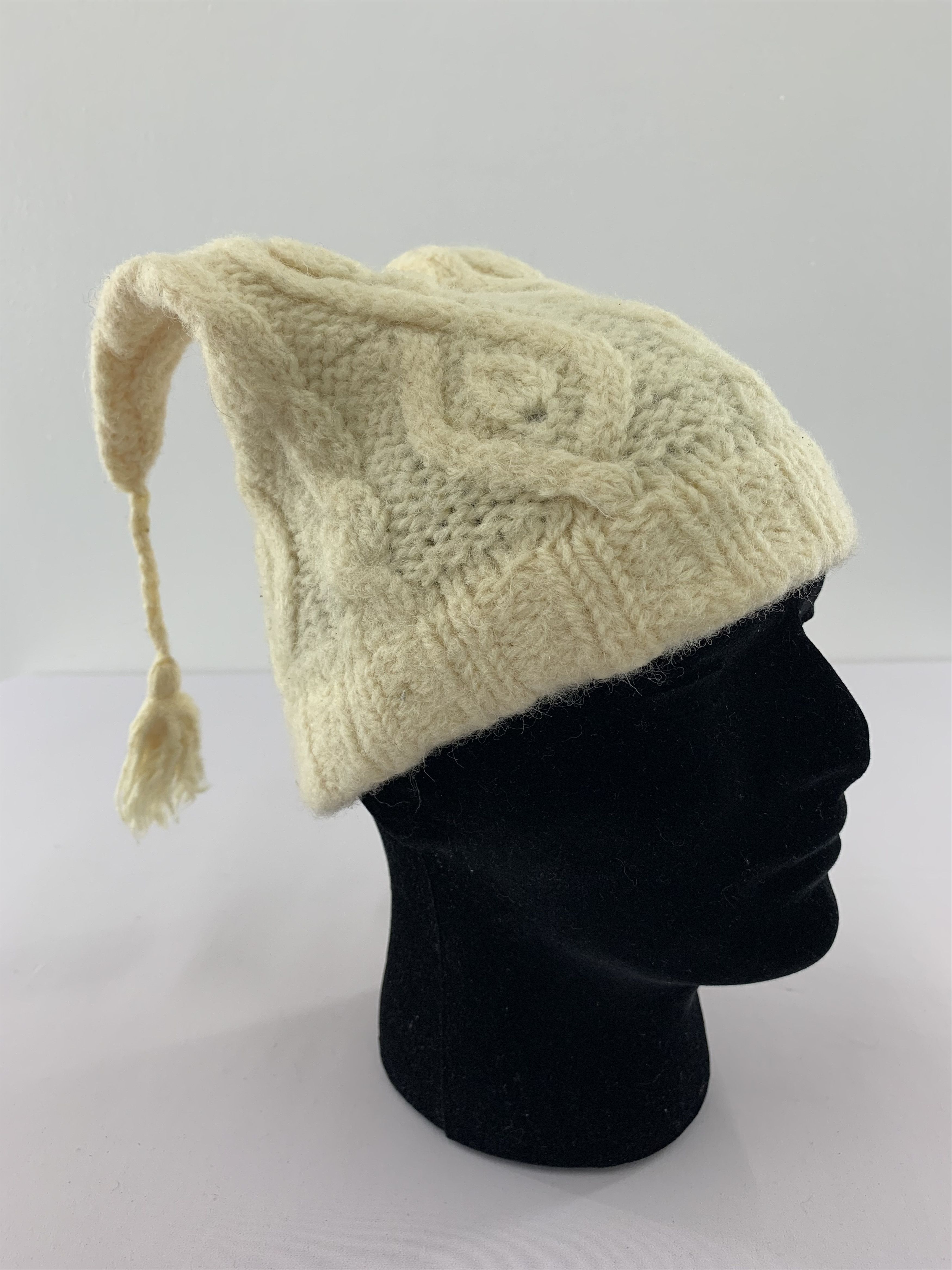 Handmade × Vintage Vintage 90s Wool Horn Beanie Hat Knitted Size ONE SIZE - 6 Thumbnail