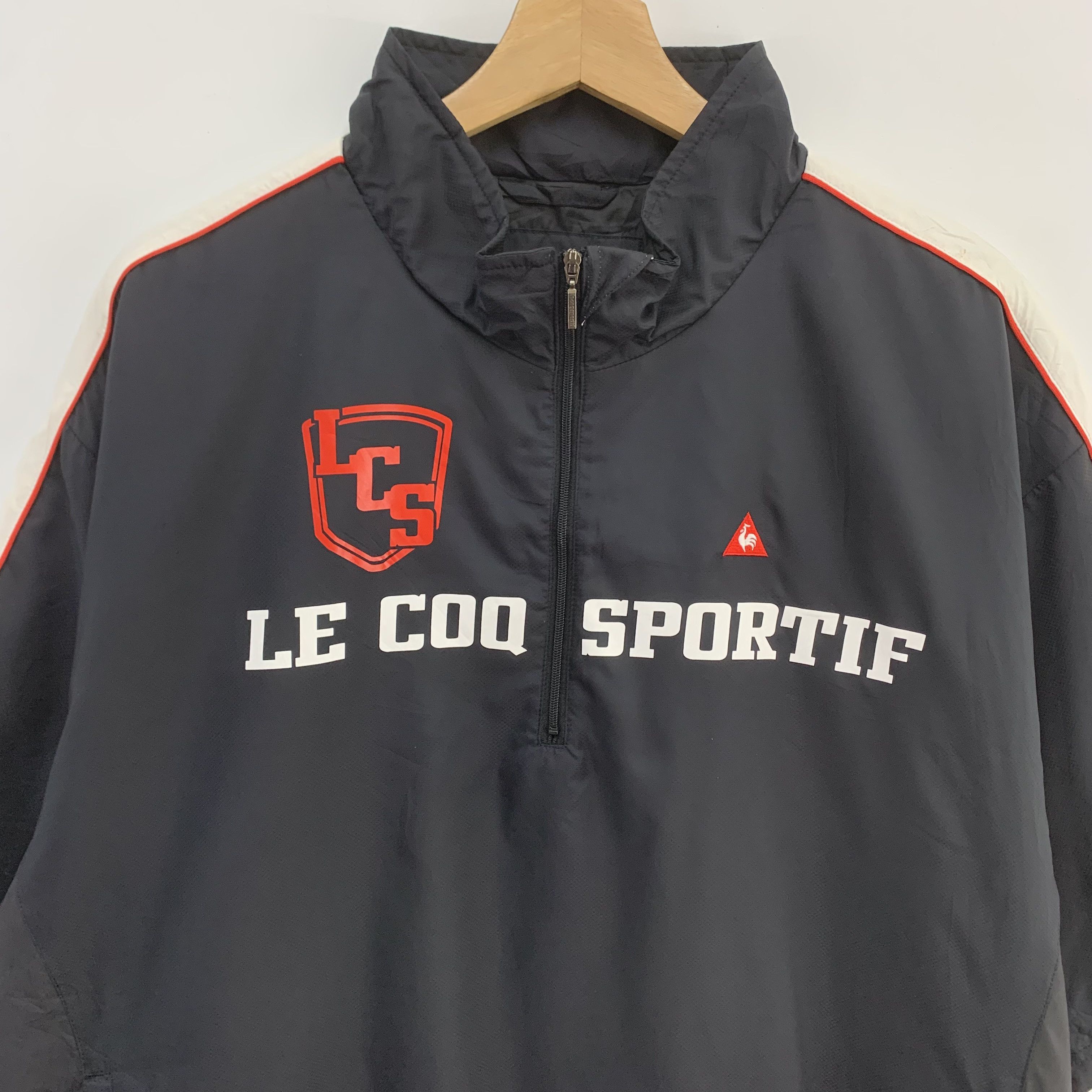 Le Coq Sportif × Vintage Le Coq Sportif Shirt Half Zipped Size US L / EU 52-54 / 3 - 2 Thumbnail