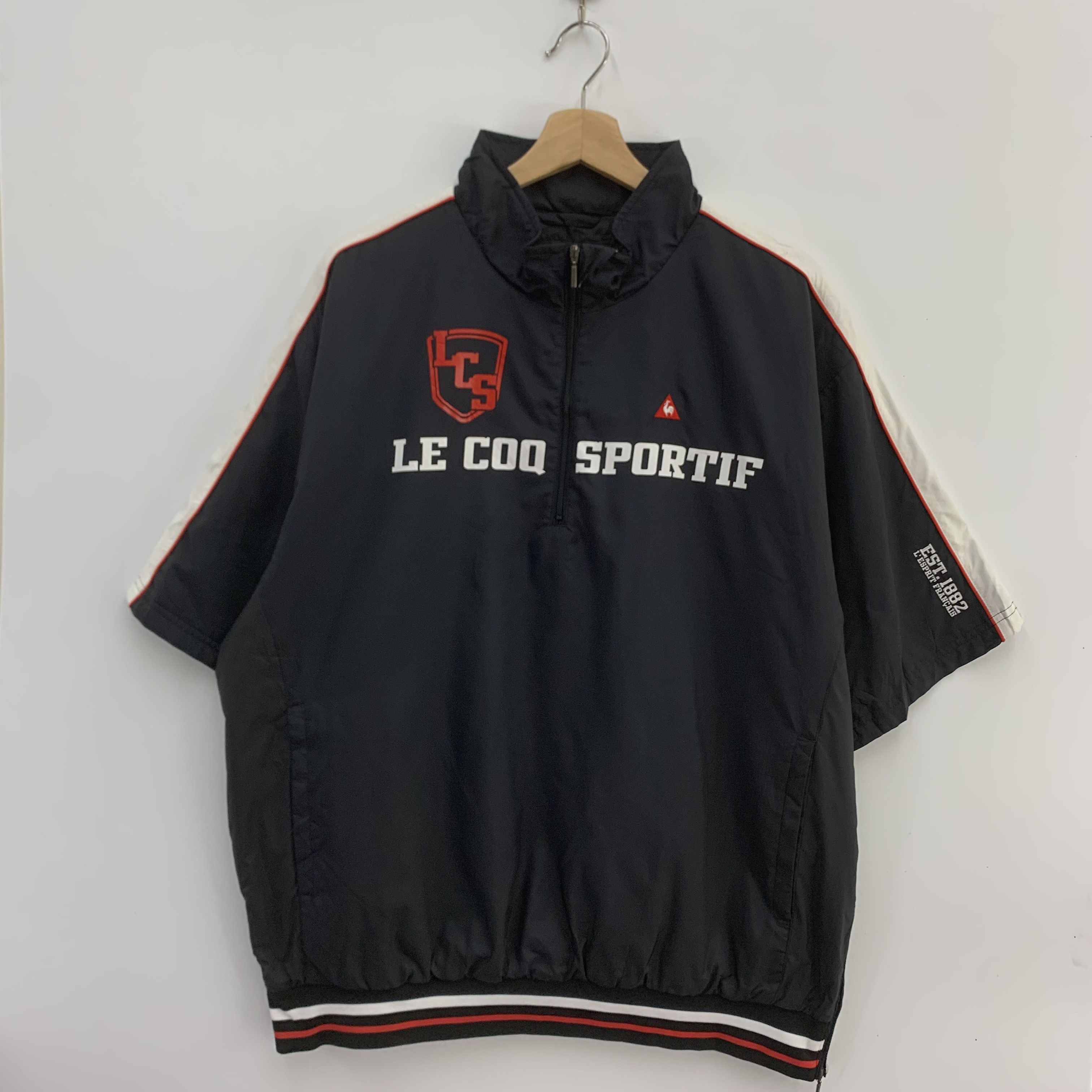 Le Coq Sportif × Vintage Le Coq Sportif Shirt Half Zipped Size US L / EU 52-54 / 3 - 1 Thumbnail