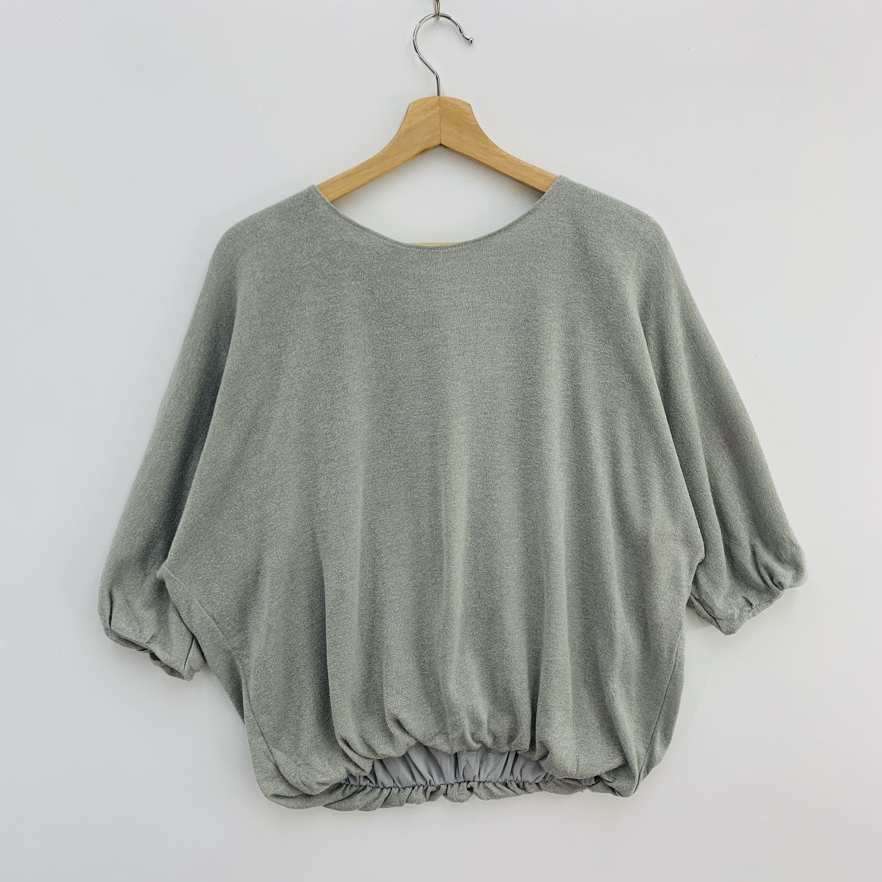 Homespun Knitwear Japanese Brand Gypsy Grey Shirt Women Size ONE SIZE - 3 Thumbnail