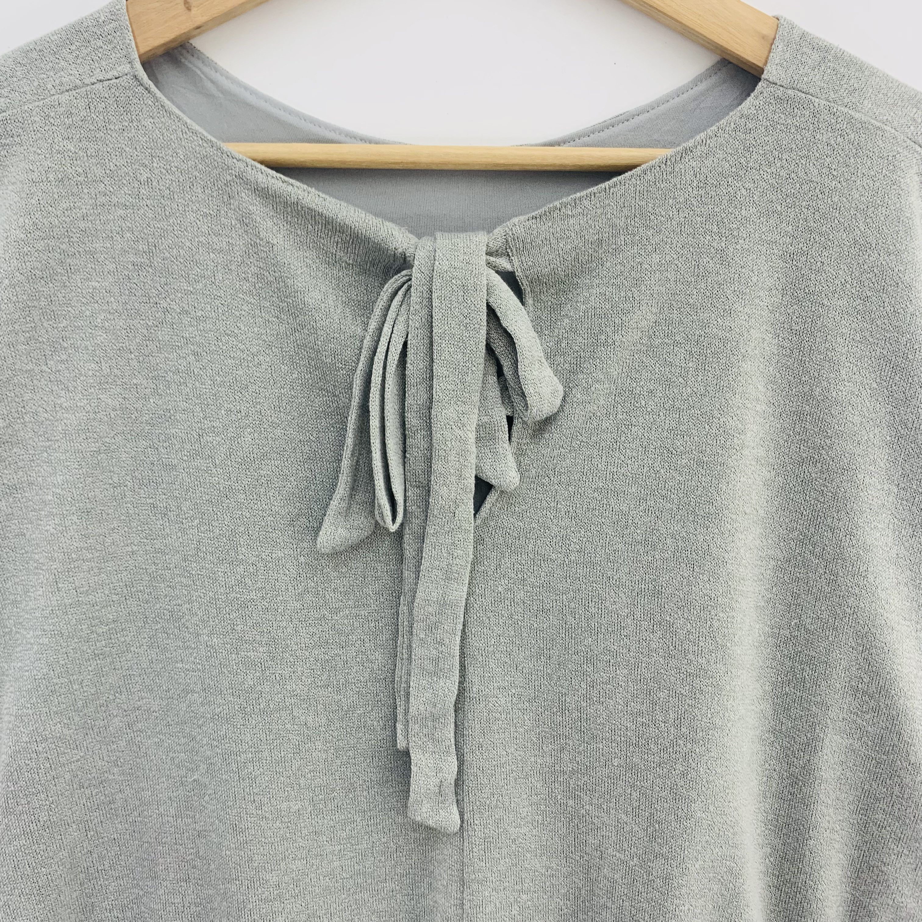 Homespun Knitwear Japanese Brand Gypsy Grey Shirt Women Size ONE SIZE - 2 Thumbnail