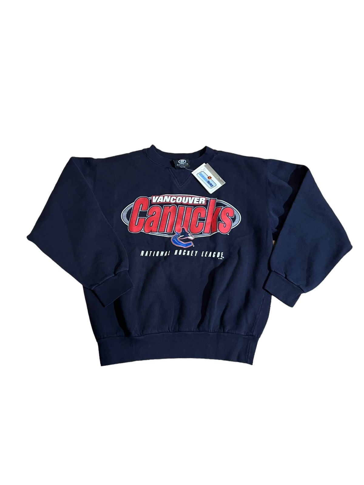 NHL × Vintage Vintage Vancouver Canucks Crew Sweatshirt 90s Youth Medium Size US XS / EU 42 / 0 - 2 Thumbnail