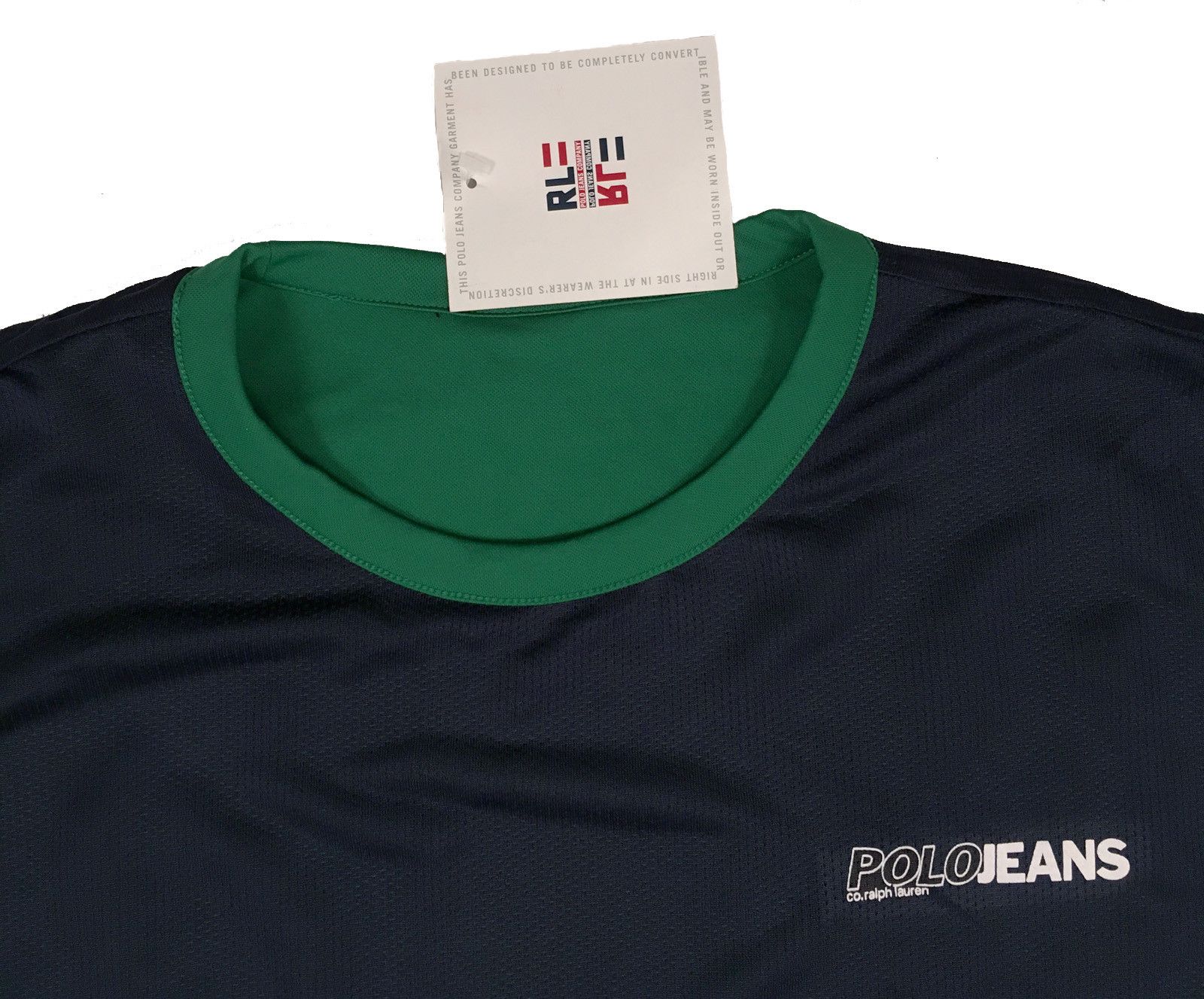 NEW Vintage Ralph Lauren Polo Jeans Co Reversible T Shirt 2X