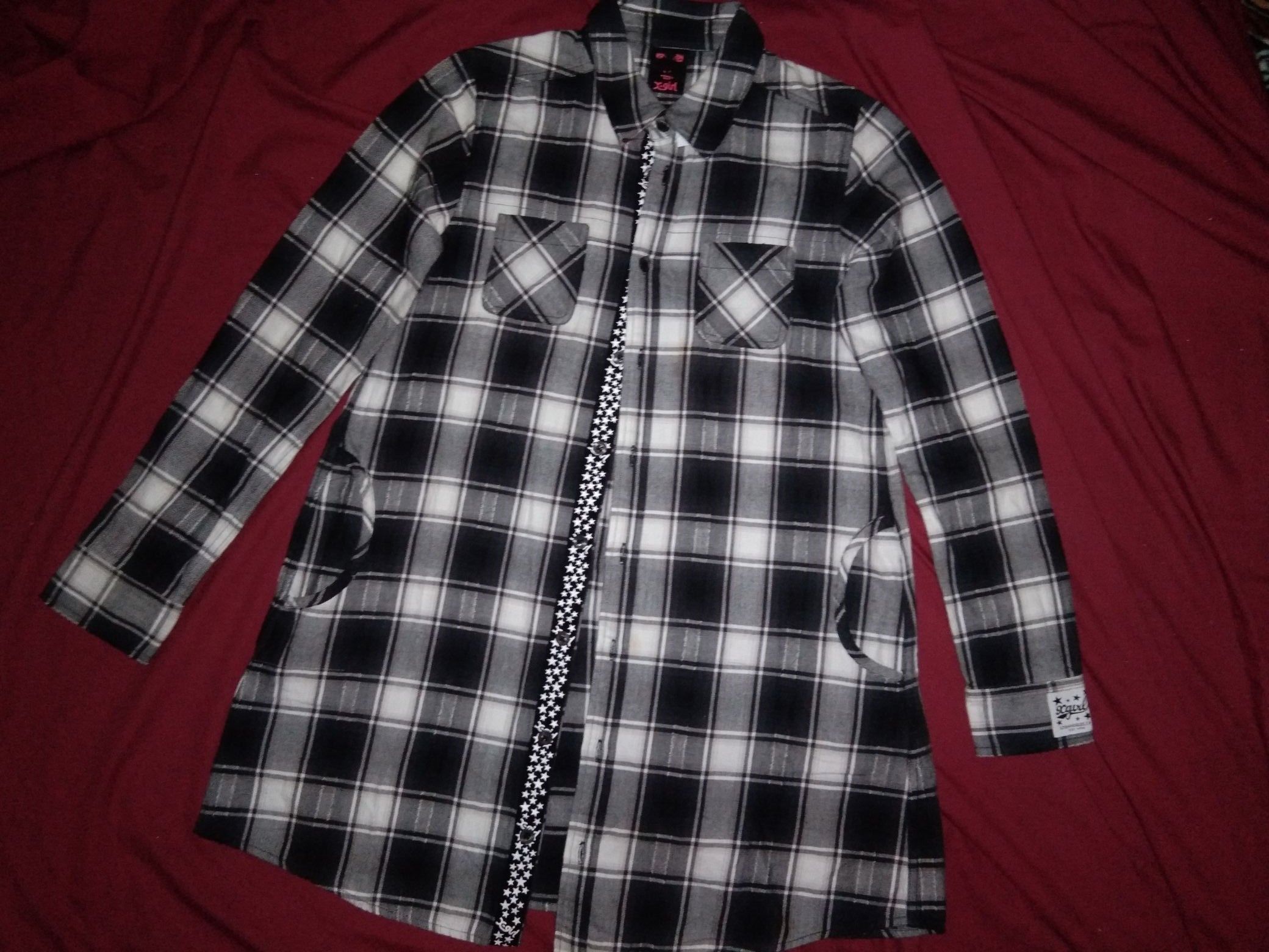 Japanese Brand × Xlarge Xgirl Japan tunic shirt plaid streetwear Kim Gordon Size XS / US 0-2 / IT 36-38 - 1 Thumbnail
