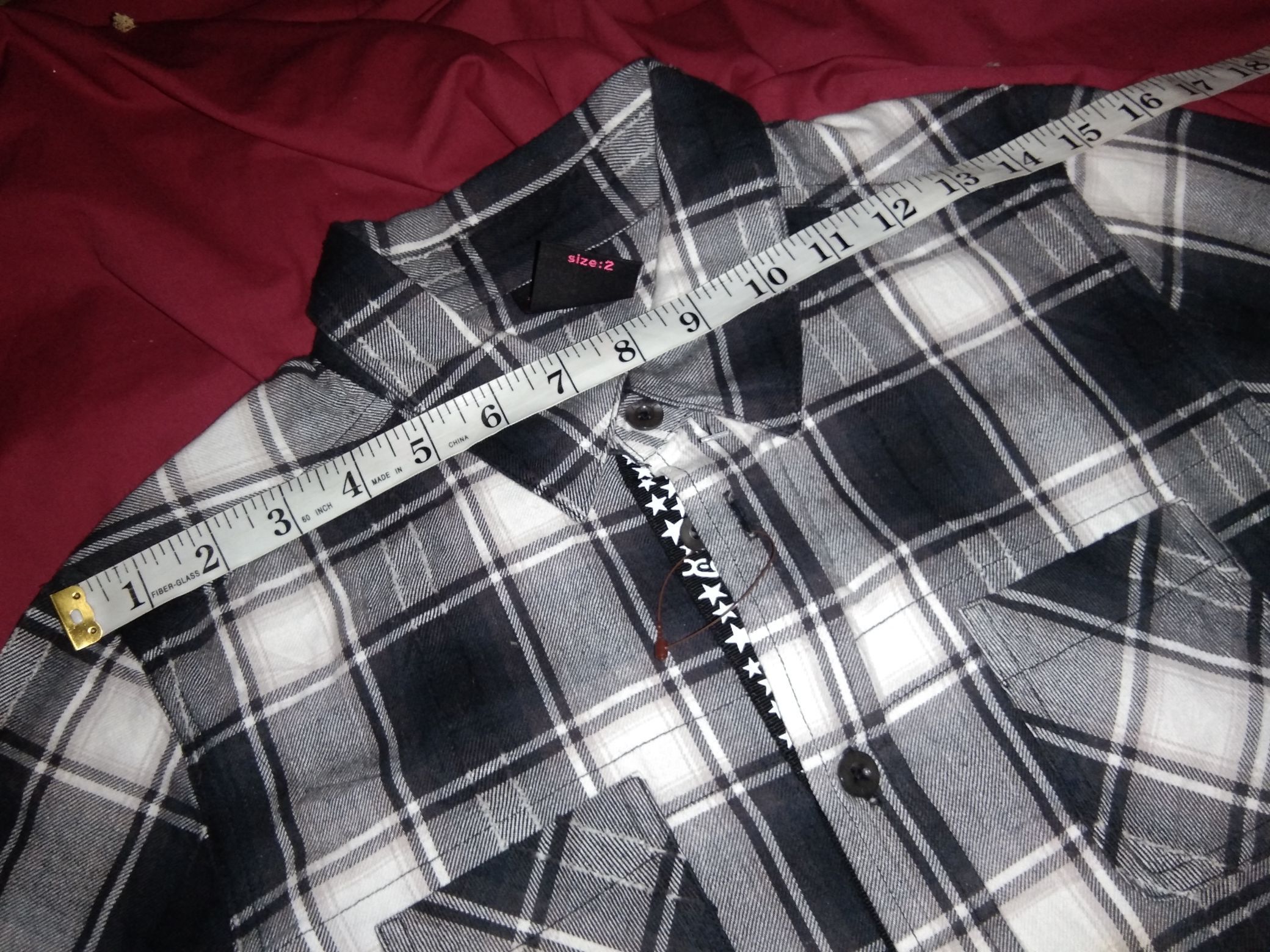Japanese Brand × Xlarge Xgirl Japan tunic shirt plaid streetwear Kim Gordon Size XS / US 0-2 / IT 36-38 - 6 Thumbnail