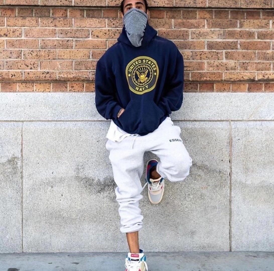 90s US Navy Hoodie Worn By Jerry Lorenzo