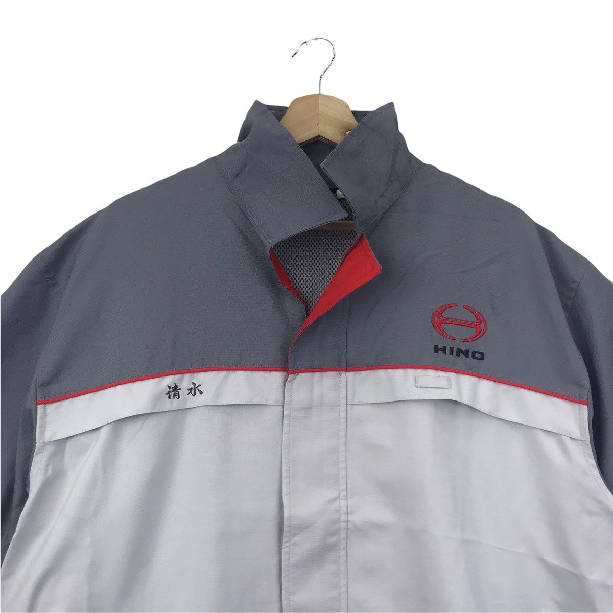 Vintage HINO MOTORS Workwear Mechanic Worker Button Shirt Size US XL / EU 56 / 4 - 4 Thumbnail