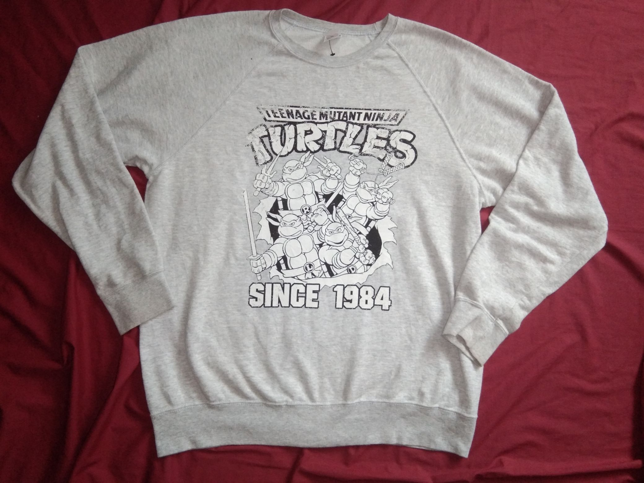 Cartoon Network TMNT Ninja Turtles Distressed Since 1984 Sweatshirt cartoon Size US L / EU 52-54 / 3 - 2 Thumbnail