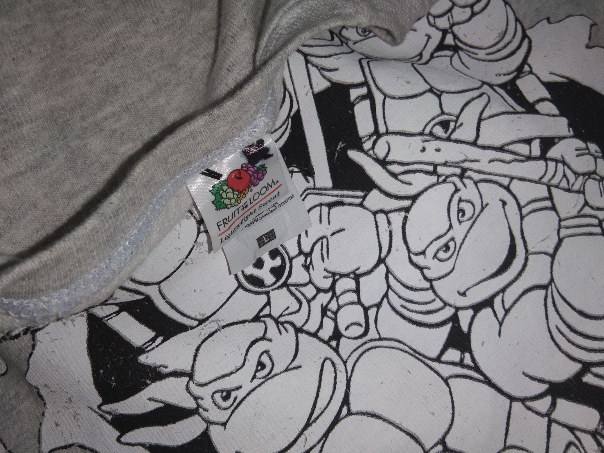 Cartoon Network TMNT Ninja Turtles Distressed Since 1984 Sweatshirt cartoon Size US L / EU 52-54 / 3 - 3 Thumbnail