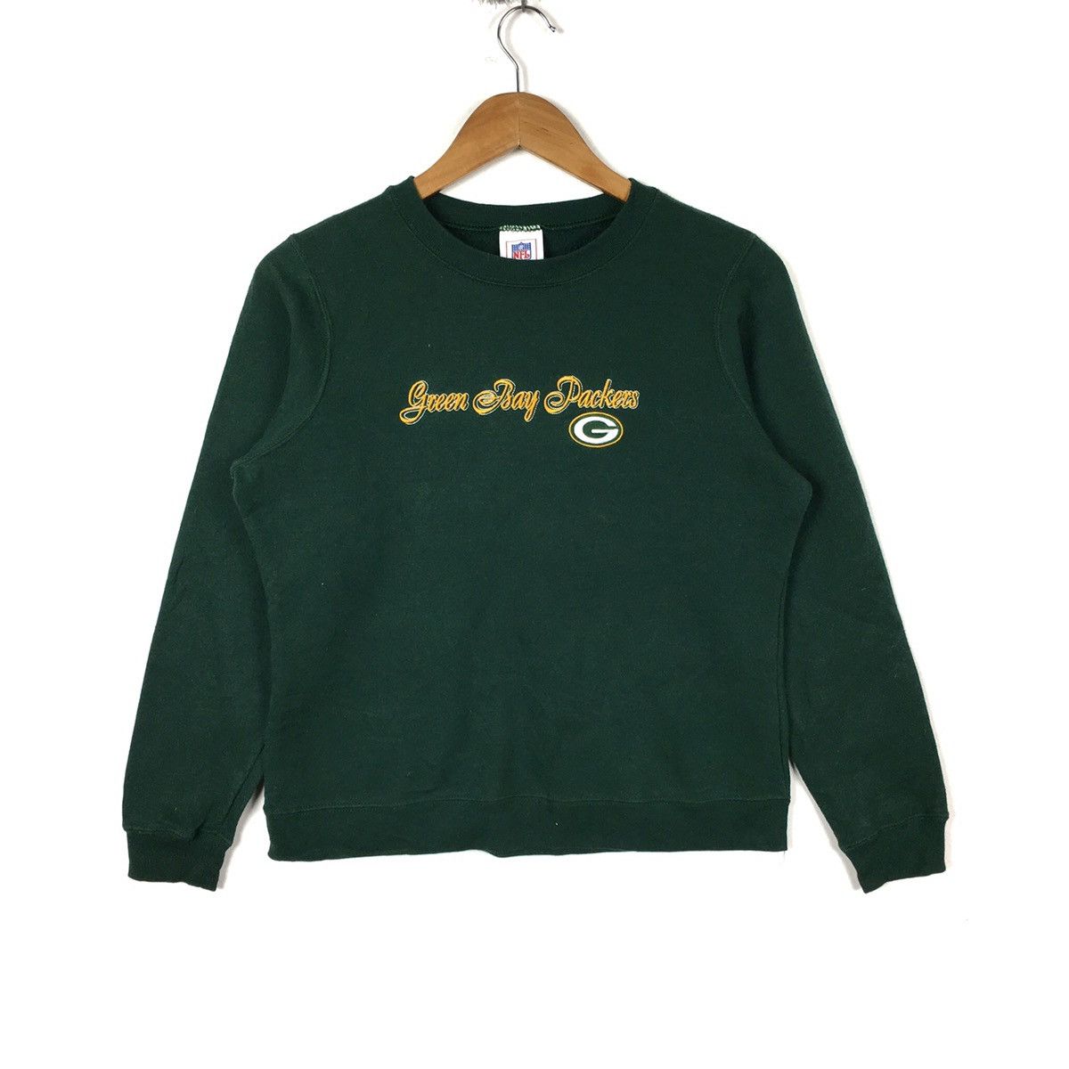 Vintage GREEN BAY PACKERS Nfl Super Bowl Green Sweatshirt Size S / US 4 / IT 40 - 1 Thumbnail