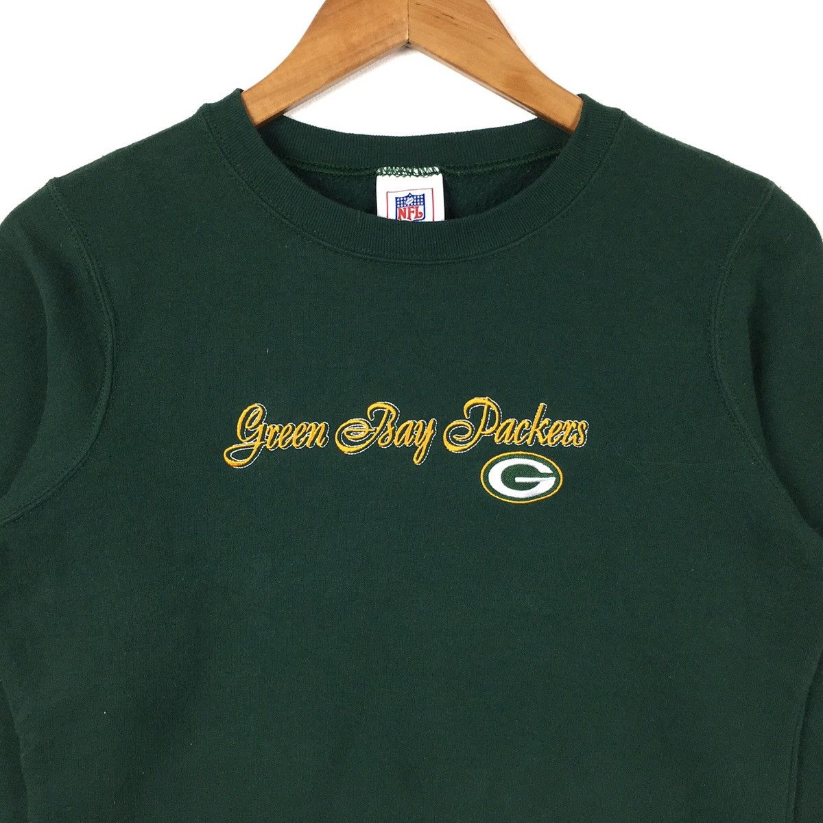 Vintage GREEN BAY PACKERS Nfl Super Bowl Green Sweatshirt Size S / US 4 / IT 40 - 2 Thumbnail