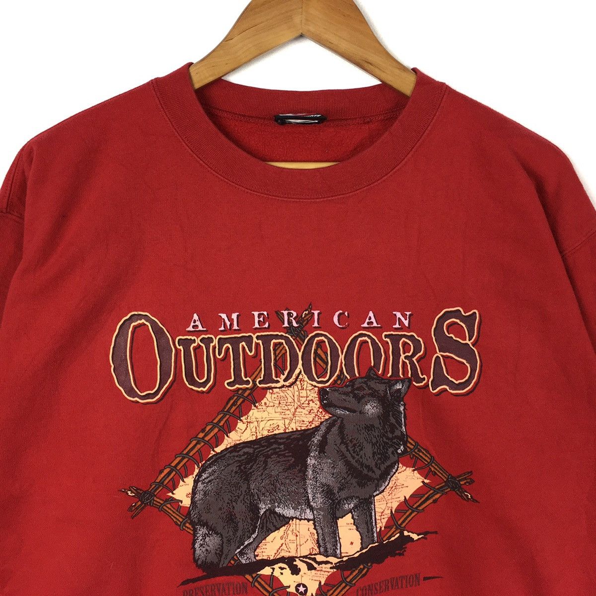Vintage Vintage 90s TIMBERWOLF AMERICAN OUTDOOR Habitat Usa Red Size US L / EU 52-54 / 3 - 2 Thumbnail