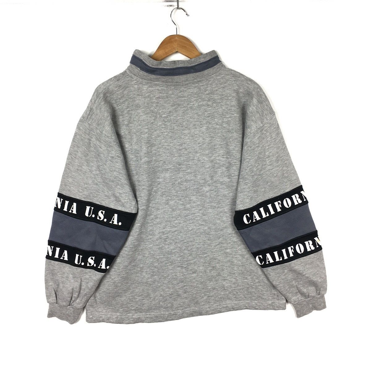Vintage LYNX USA California University Sport Wear Grey Sweatshirt Size US L / EU 52-54 / 3 - 4 Thumbnail