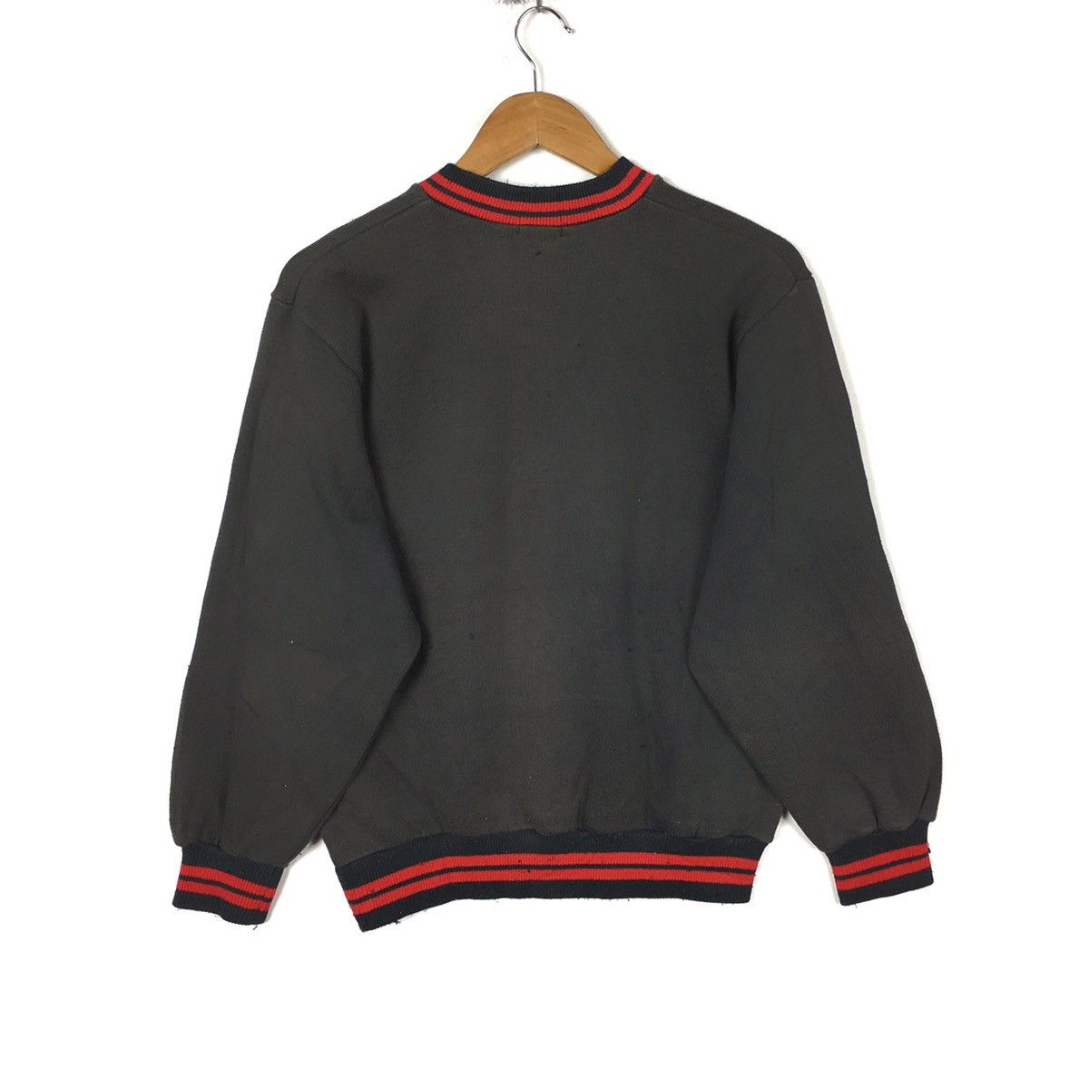 Asics Vintage ASICS SPORT JAPAN Ringer Sportswear Black Sweatshirt Size US M / EU 48-50 / 2 - 4 Thumbnail