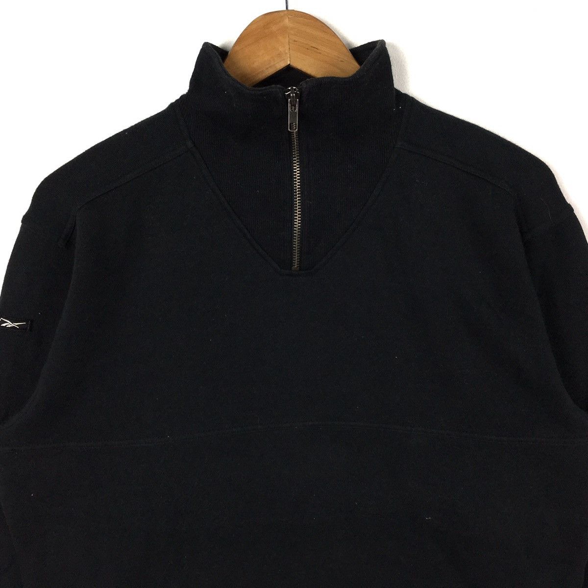 Reebok REEBOK SPORT Half Zipper Sportswear Black Sweatshirt Size US L / EU 52-54 / 3 - 2 Thumbnail