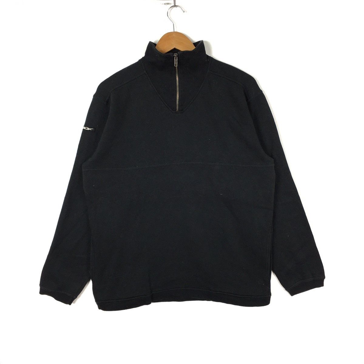 Reebok REEBOK SPORT Half Zipper Sportswear Black Sweatshirt Size US L / EU 52-54 / 3 - 1 Thumbnail