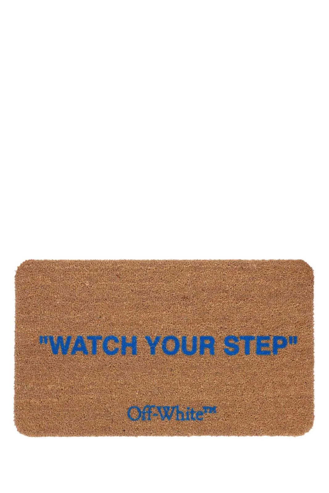 image of Off White Doormat 2.0 "watch Your Step" in Beige, Men's