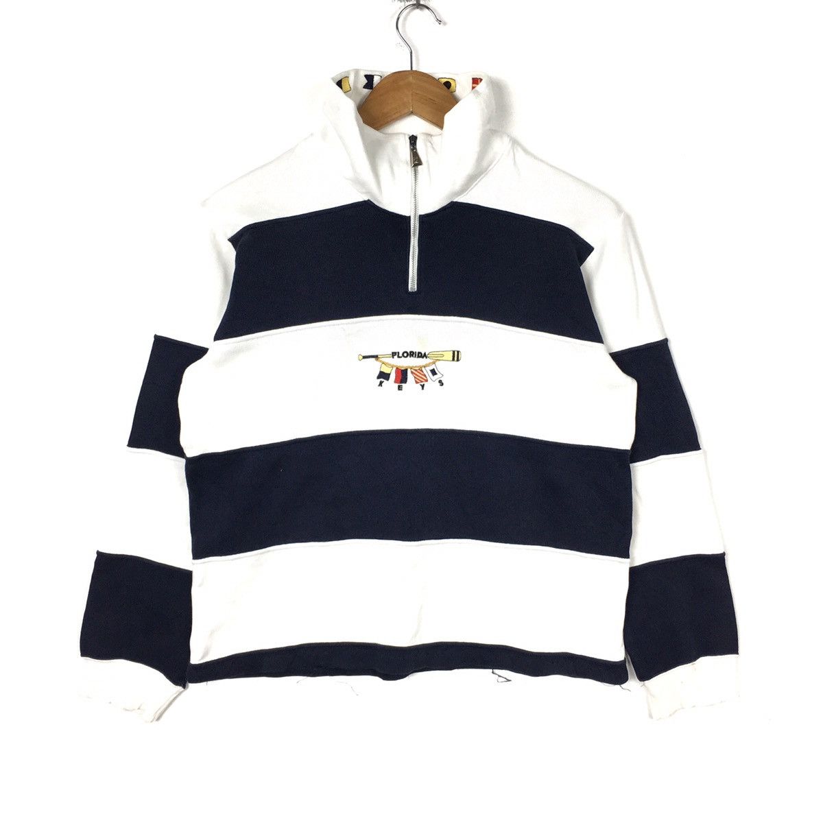 Vintage FLORIDA KEYS Stripes Pop Art Street Artist Black White Size US M / EU 48-50 / 2 - 1 Thumbnail