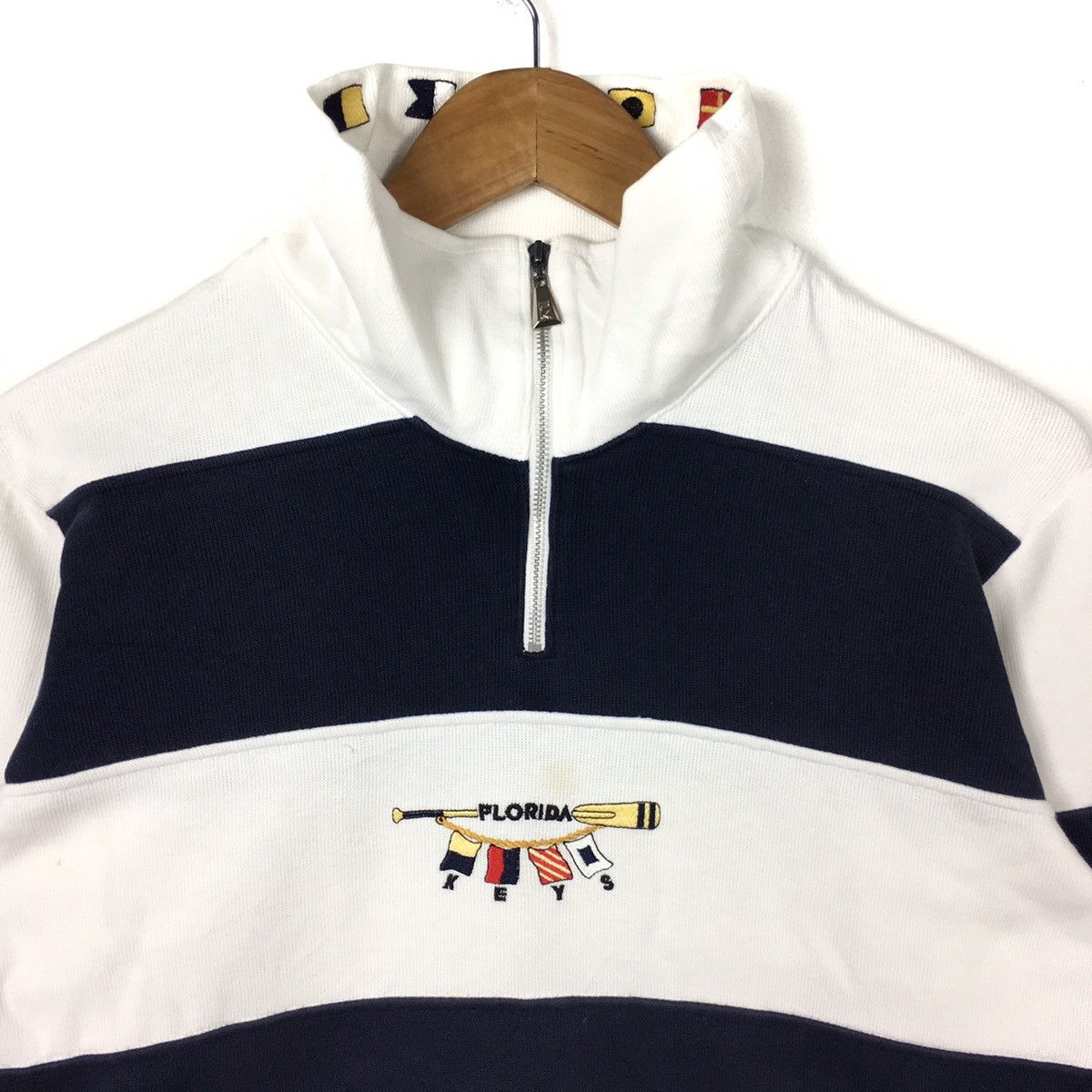Vintage FLORIDA KEYS Stripes Pop Art Street Artist Black White Size US M / EU 48-50 / 2 - 2 Thumbnail
