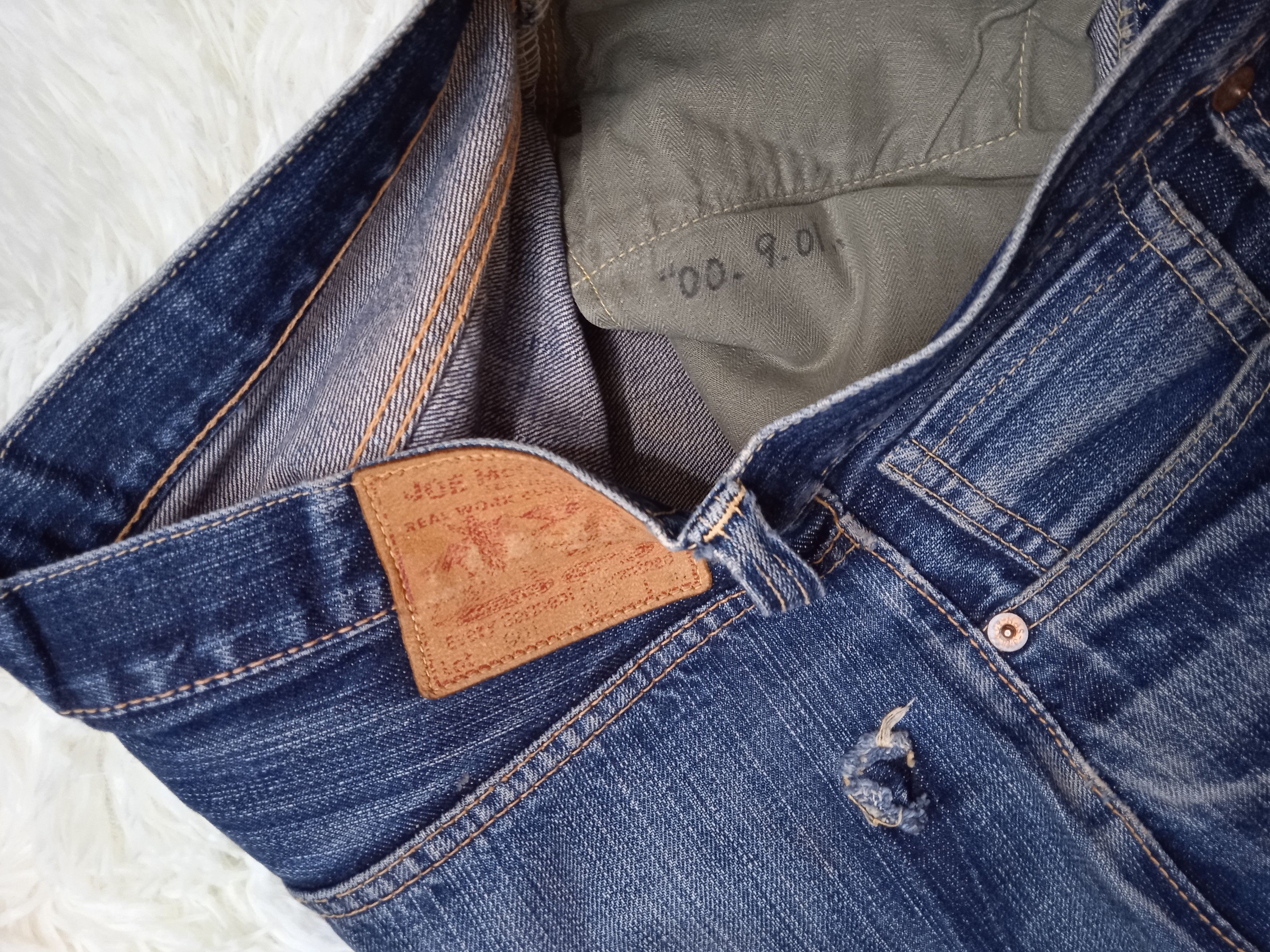 The Real McCoy's Thrashed Joe McCoy's 901 Selvedge Denim Size US 30 / EU 46 - 4 Thumbnail