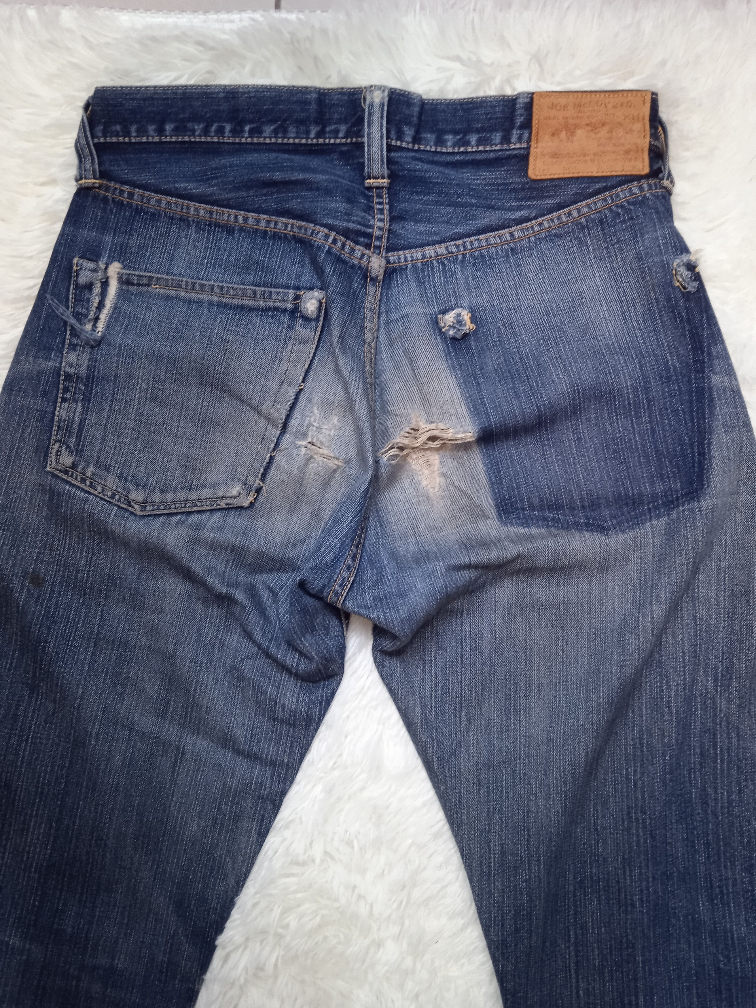 The Real McCoy's Thrashed Joe McCoy's 901 Selvedge Denim Size US 30 / EU 46 - 3 Thumbnail