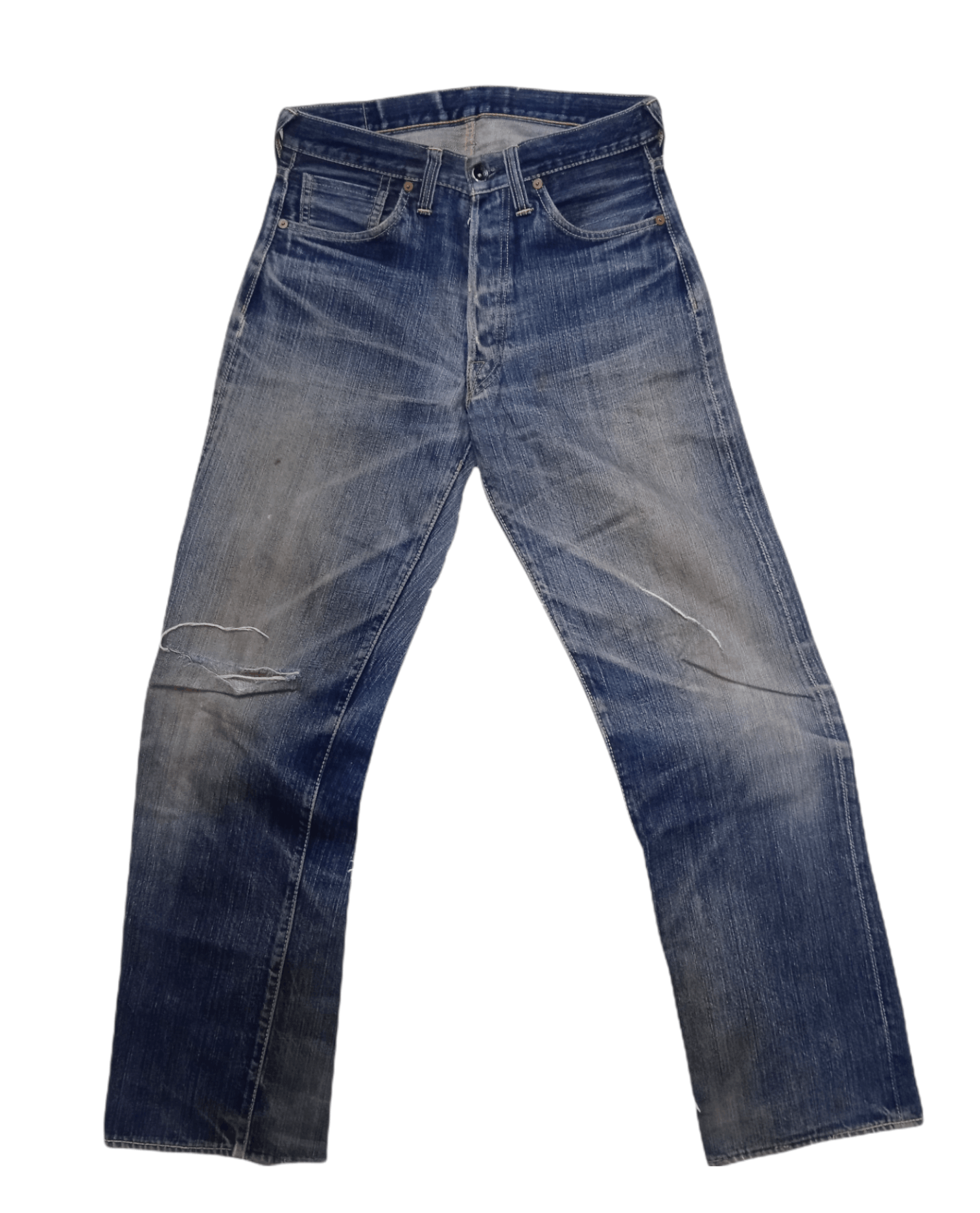 The Real McCoy's Thrashed Joe McCoy's 901 Selvedge Denim Size US 30 / EU 46 - 1 Thumbnail