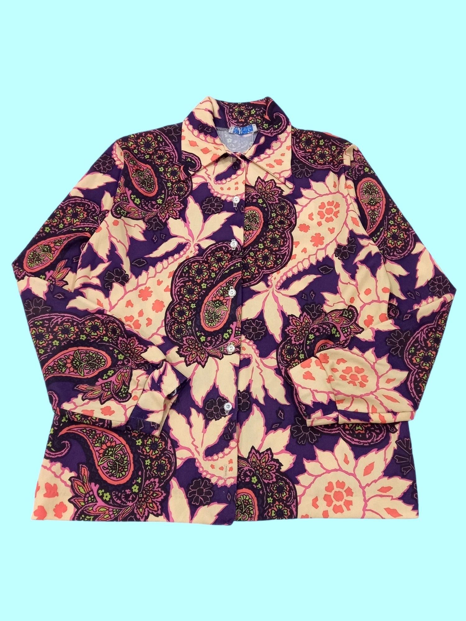 image of Vintage 70's Sears Psychedelic Paisley, Women's (Size Medium)