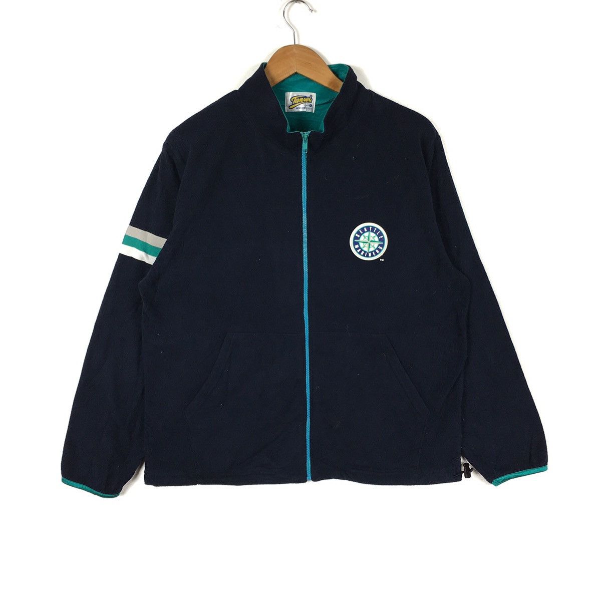 Vintage SEATTLE MARINERS MLB Major League Baseball Green Fleece Size US L / EU 52-54 / 3 - 1 Thumbnail