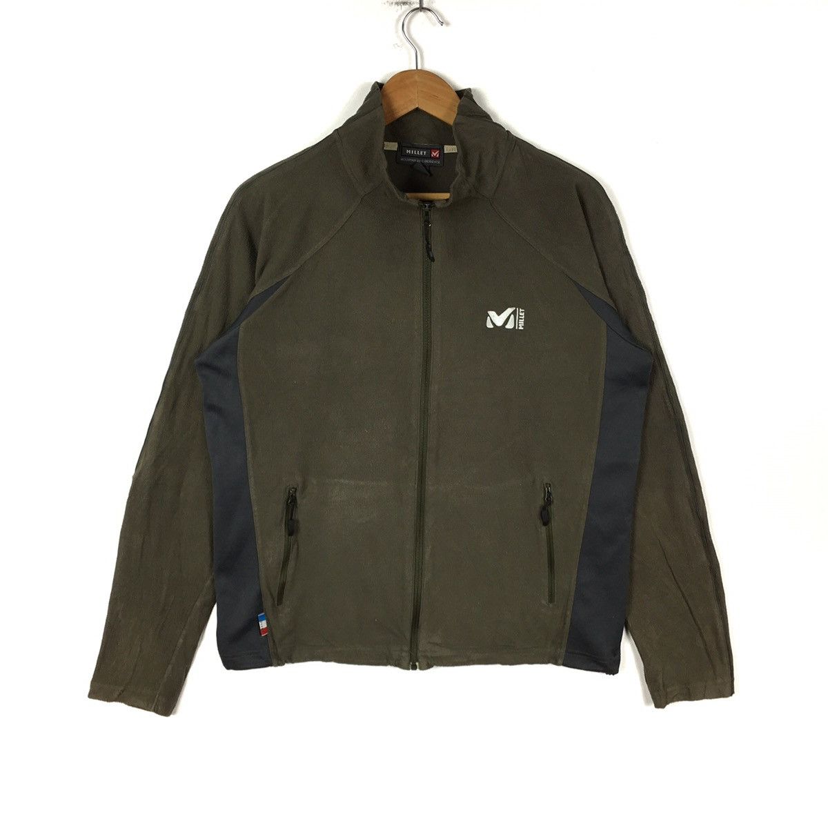 Vintage MILLET MOUNTAIN SPORTSWEAR Outdoor Green Fleece Sweatshirt Size US L / EU 52-54 / 3 - 1 Thumbnail