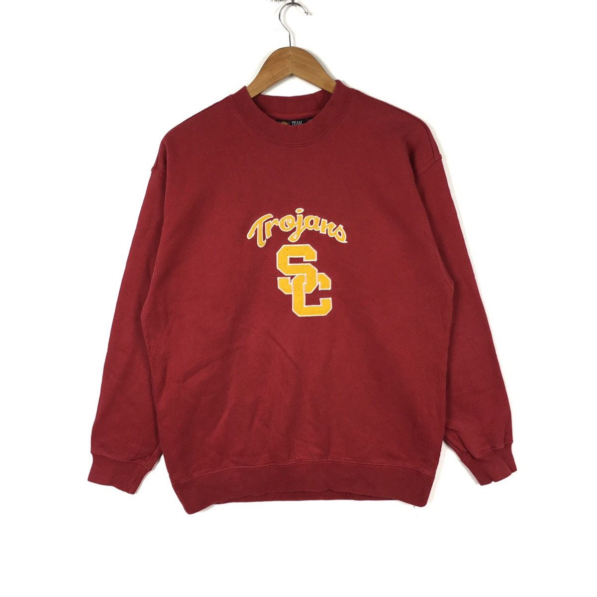 Vintage SC TROJANS NFL Los Angeles American Football Red Sweatshirt Size US M / EU 48-50 / 2 - 1 Thumbnail