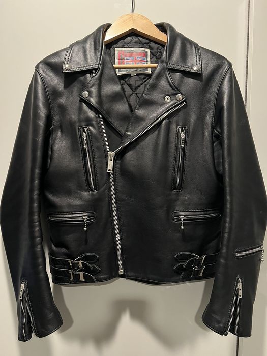 Lewis Leathers Commando x Lewis Leathers Aviakit motorcycle jacket ...