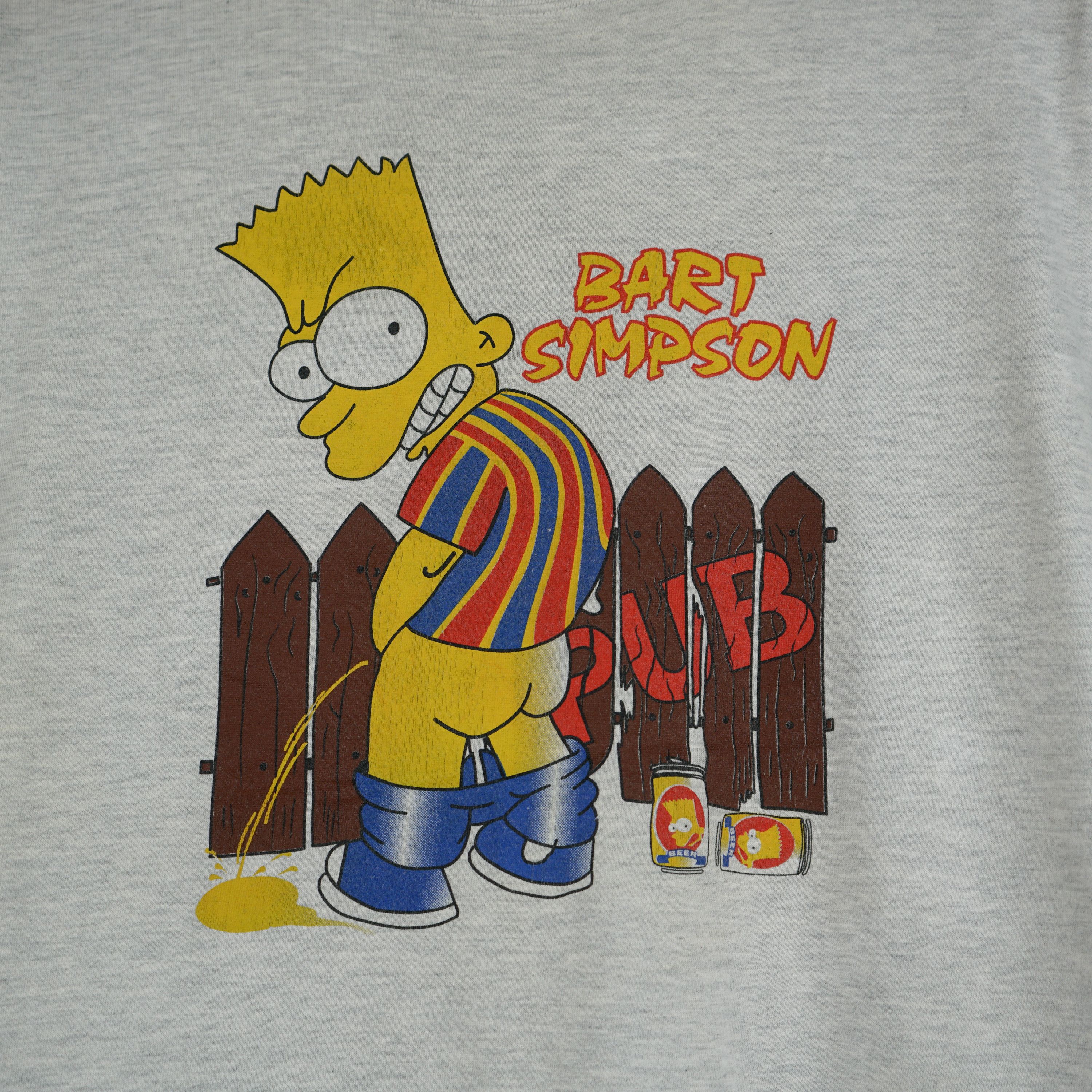 Vintage 1990s Adult Bart Simpsons Peeing t-shirt | Grailed