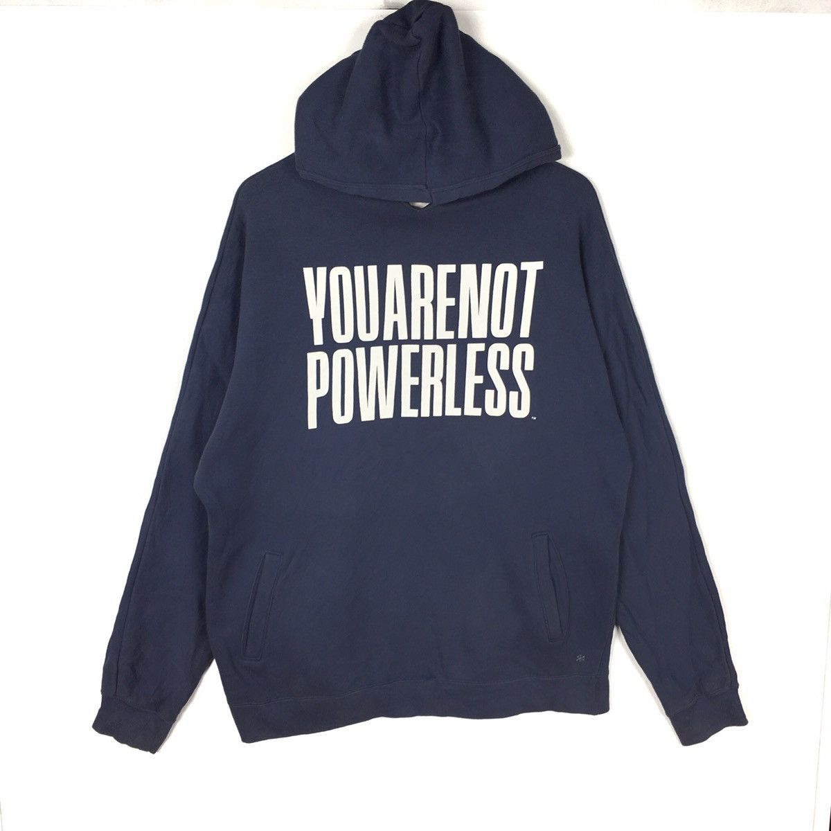 Swagger SWAGGER Japanese Brand You Are Not Powerless Blue Hoodie Size US L / EU 52-54 / 3 - 4 Thumbnail