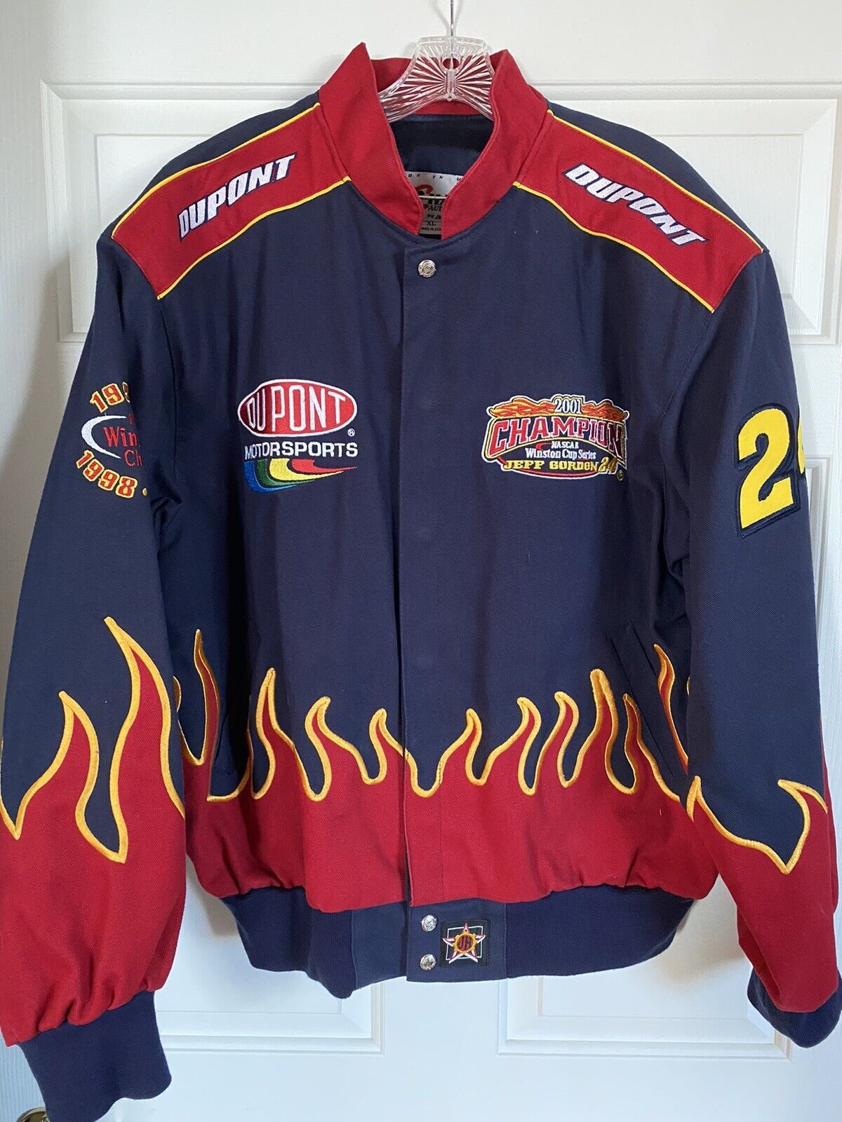 Jeff Gordon 4 Time high quality Champion DuPont Jacket NASCAR Chase JH Design