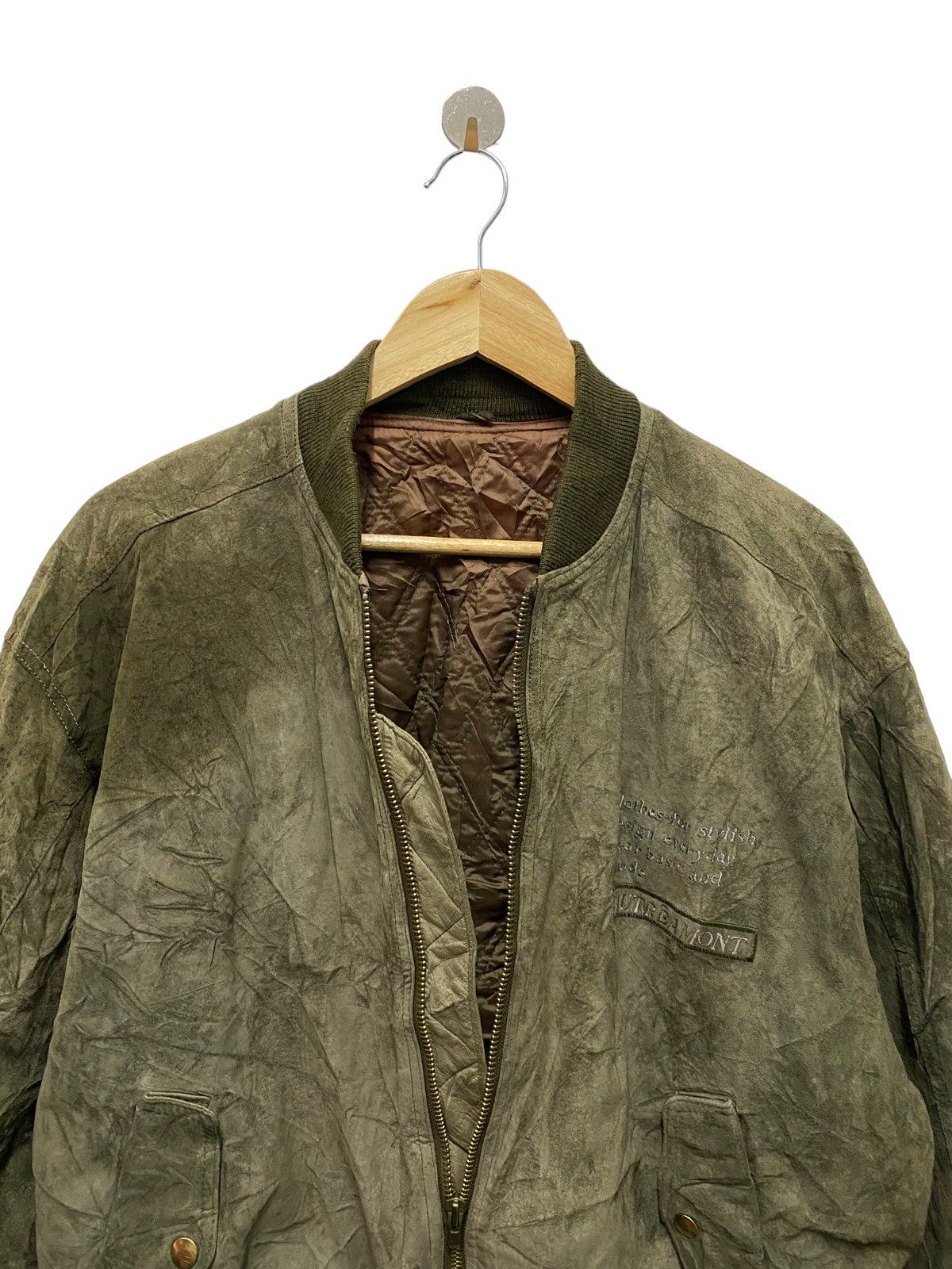 Japanese Brand Vintage LAUTREAMONT Leather bomber jackets Size US M / EU 48-50 / 2 - 5 Thumbnail