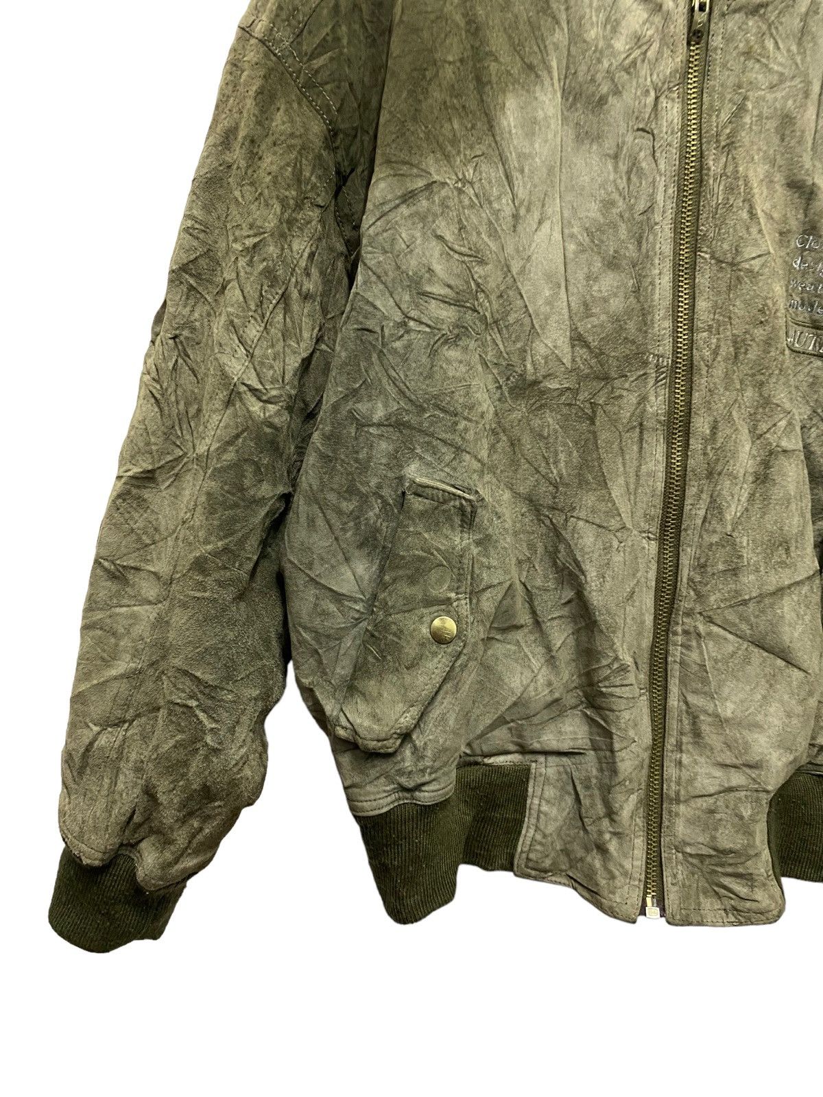 Japanese Brand Vintage LAUTREAMONT Leather bomber jackets Size US M / EU 48-50 / 2 - 3 Thumbnail