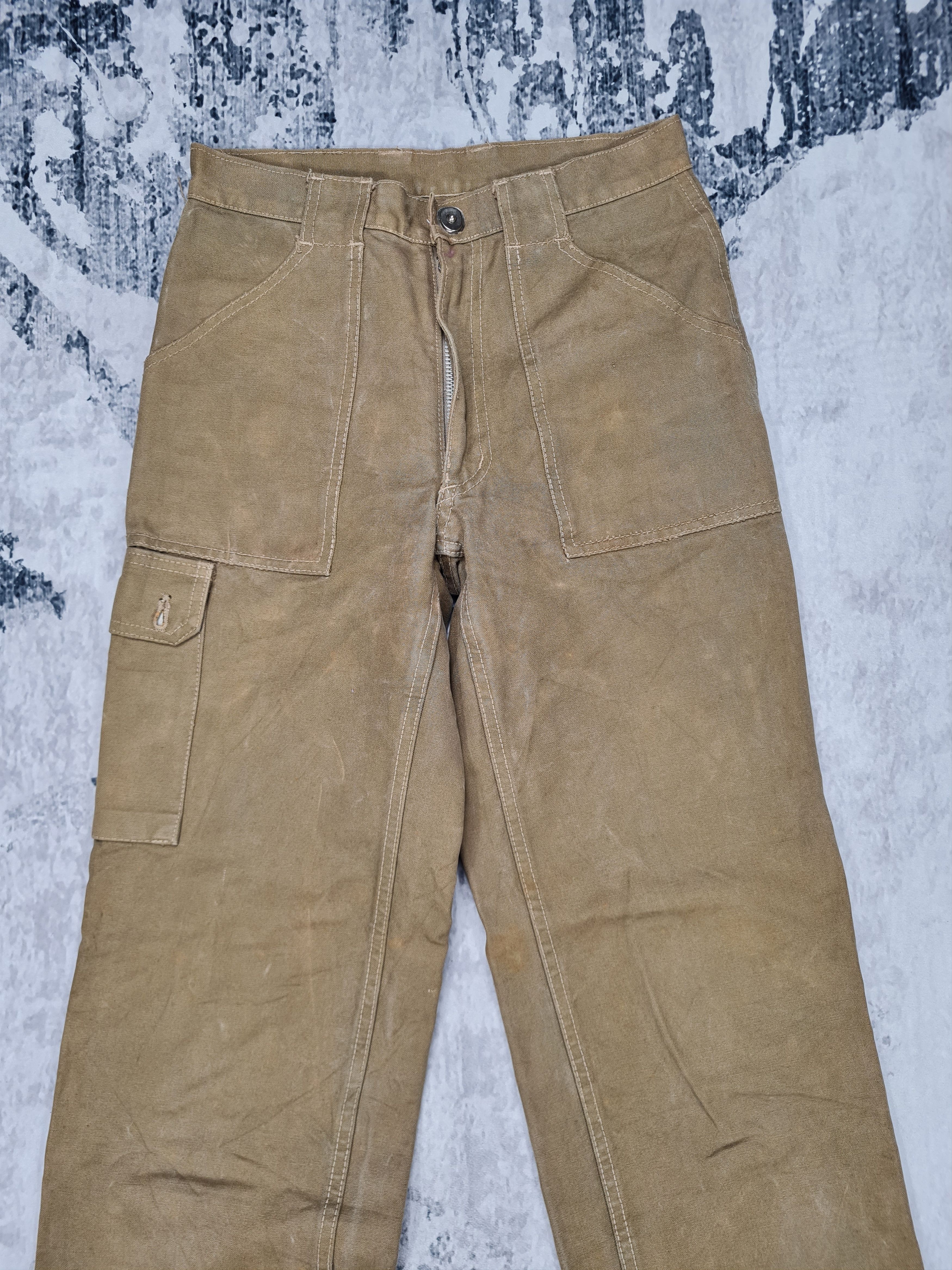 Japanese Brand BASSETT WALKER Workwear Heavy Military Cargo 27x32.5 JB0040 Size US 27 - 4 Thumbnail