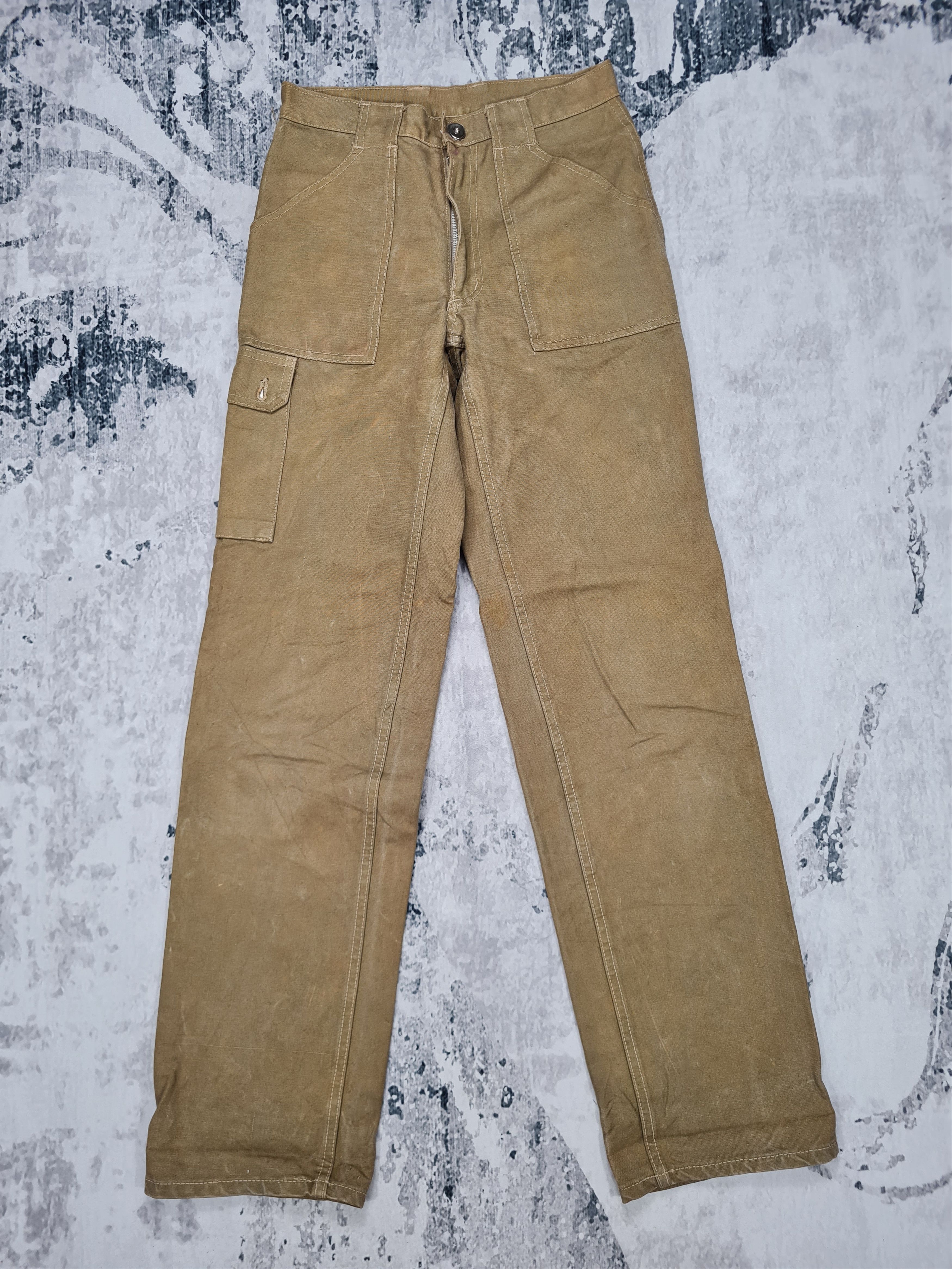 Japanese Brand BASSETT WALKER Workwear Heavy Military Cargo 27x32.5 JB0040 Size US 27 - 2 Thumbnail