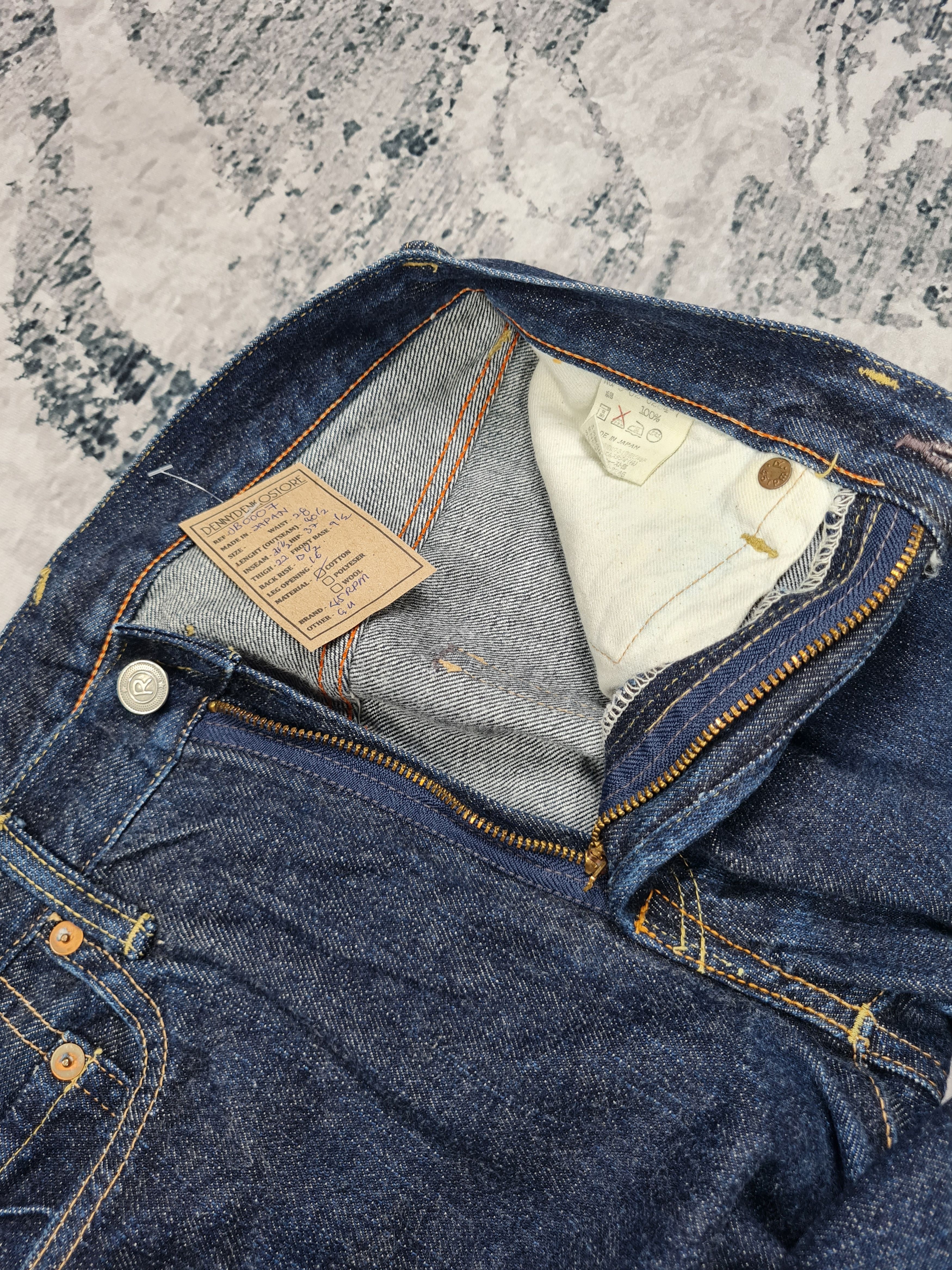 45rpm 45RPM Dark Blue Japanese Premium Denim Jeans 28x31.5 JB0007 Size US 28 / EU 44 - 8 Thumbnail