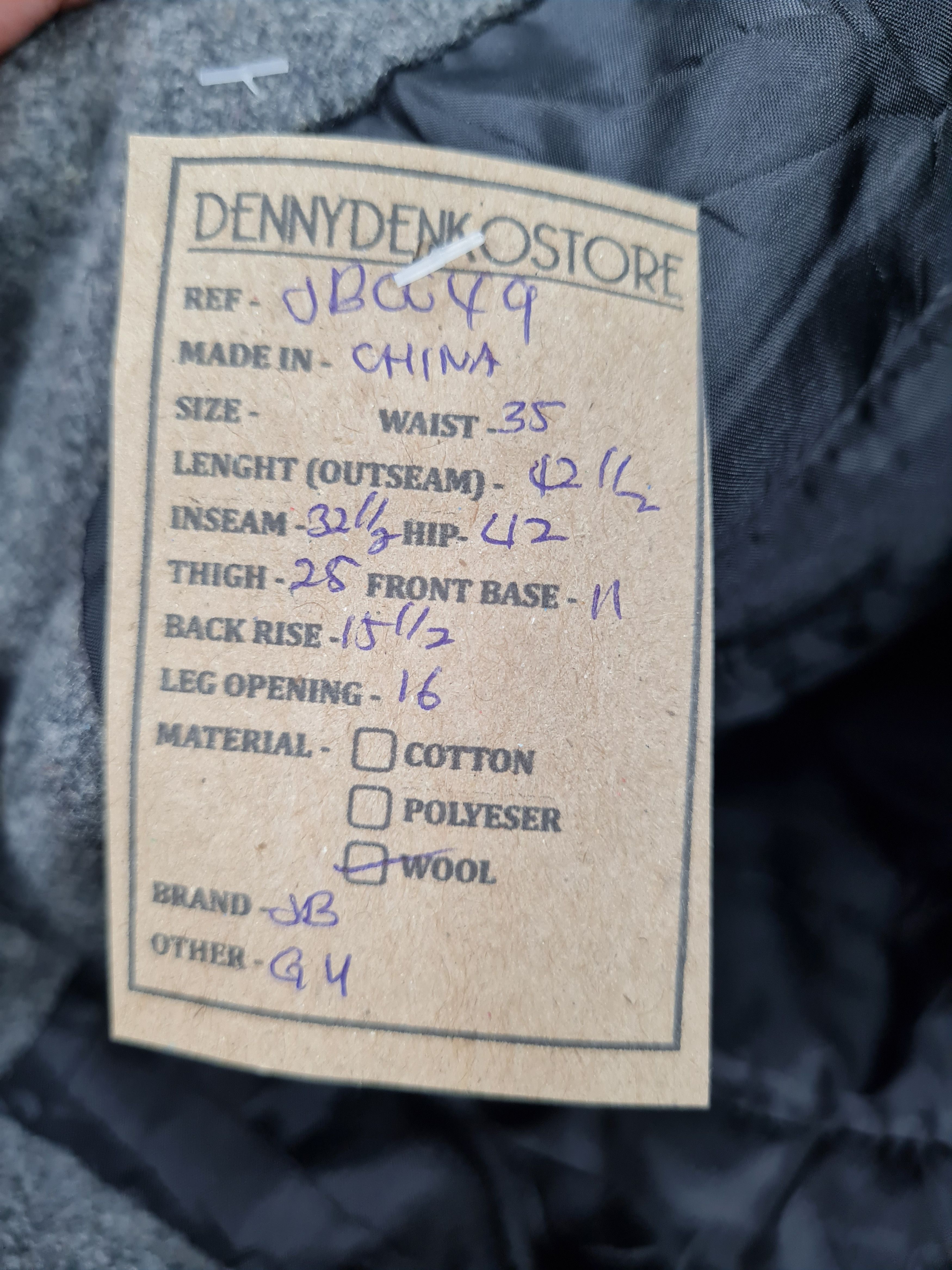Japanese Brand Japanese Brand Wool Cargo Tactical Pants 35x32.5 JB0049 Size US 35 - 11 Thumbnail