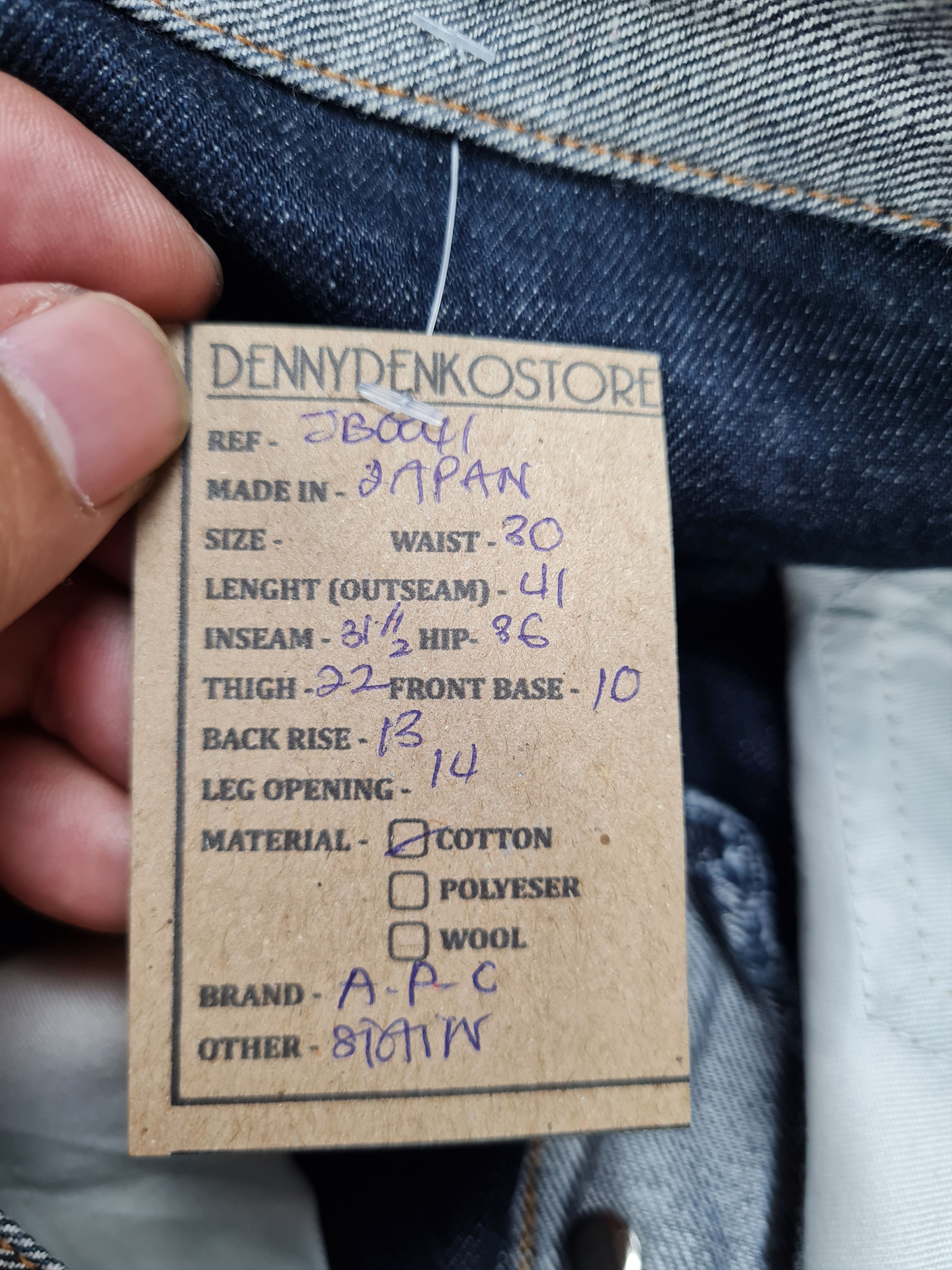 A.P.C. A.P.C. Straight Cut Rusty Gray Jeans 30x31.5 JB0041 Size US 30 / EU 46 - 15 Thumbnail