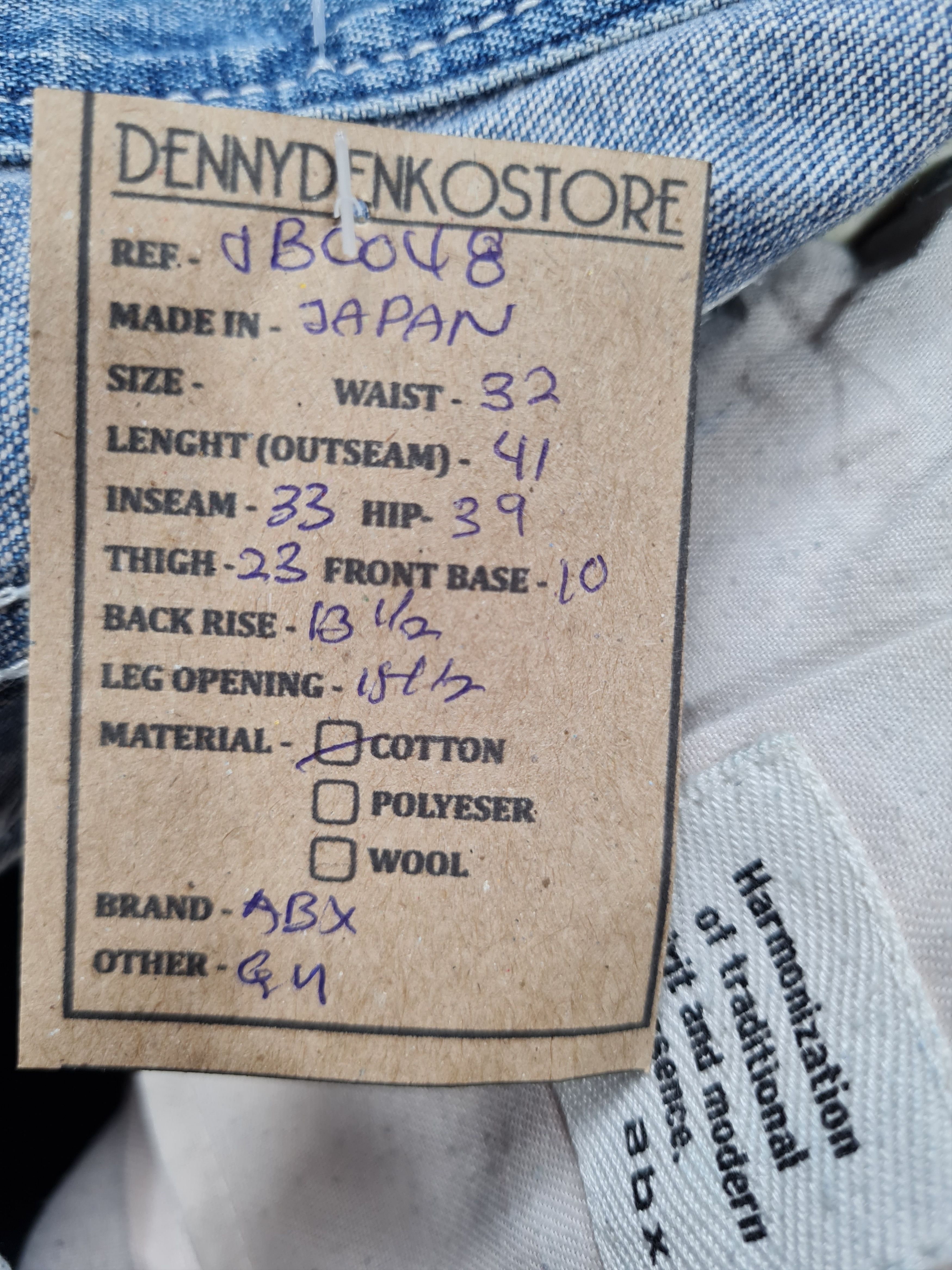 Japanese Brand ABX Japanese Brand Cargo Tactical Jeans Denim 32x33 JB0048 Size US 32 / EU 48 - 12 Thumbnail