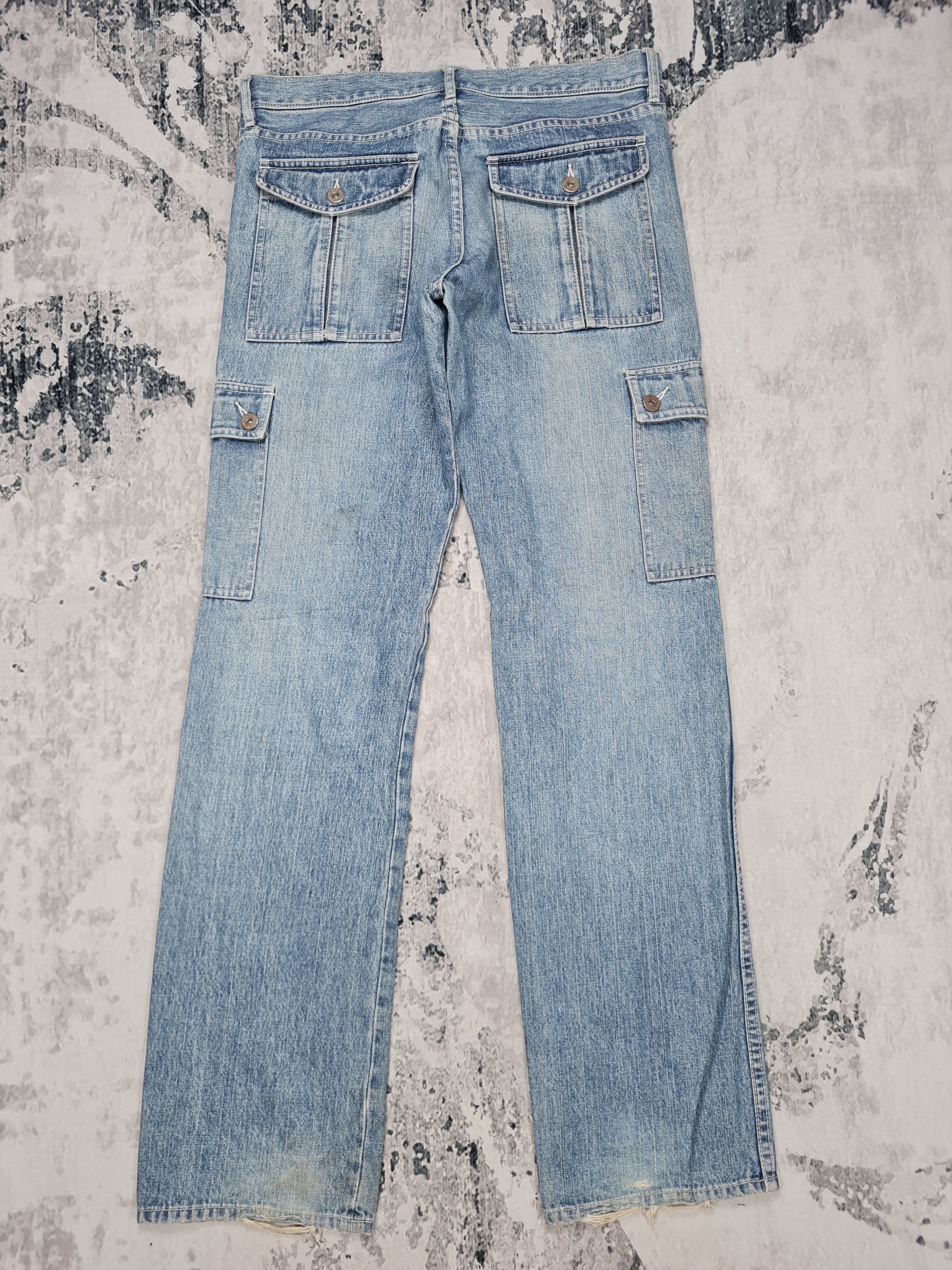 Japanese Brand ABX Japanese Brand Cargo Tactical Jeans Denim 32x33 JB0048 Size US 32 / EU 48 - 2 Thumbnail